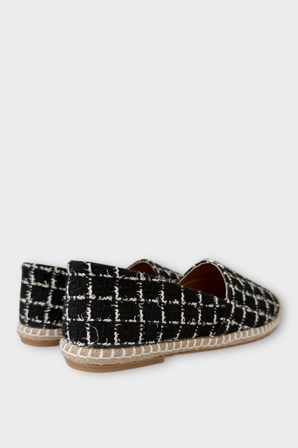 Kadın Günlük Espadril Babet Ayakkabı SİYAH - Görsel 6