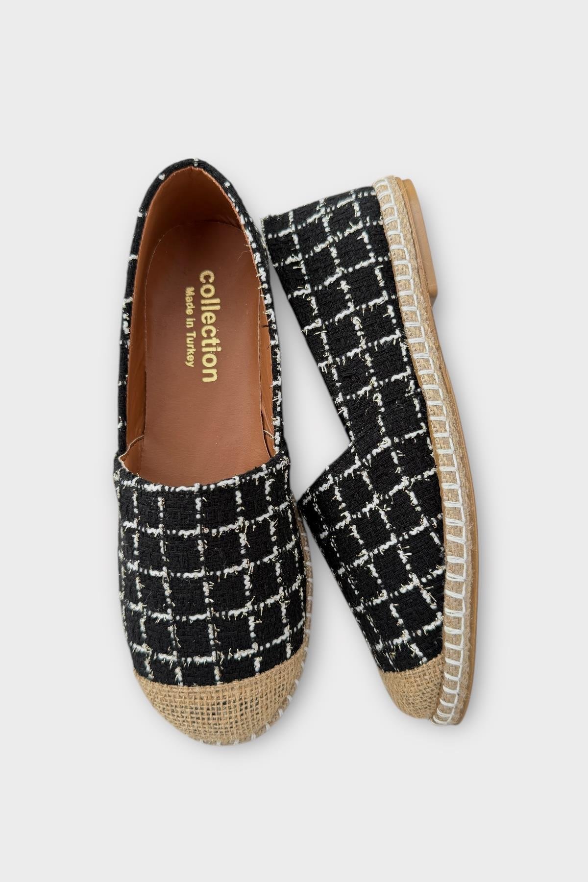 Kadın Günlük Espadril Babet Ayakkabı SİYAH - Görsel 7