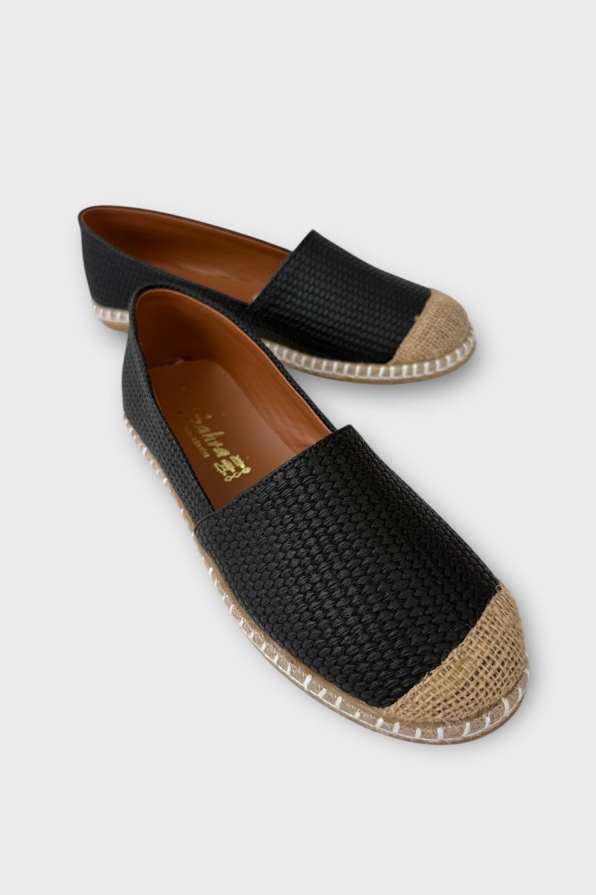 Kadın Espadril Babet Ayakkabı SİYAH - Görsel 3