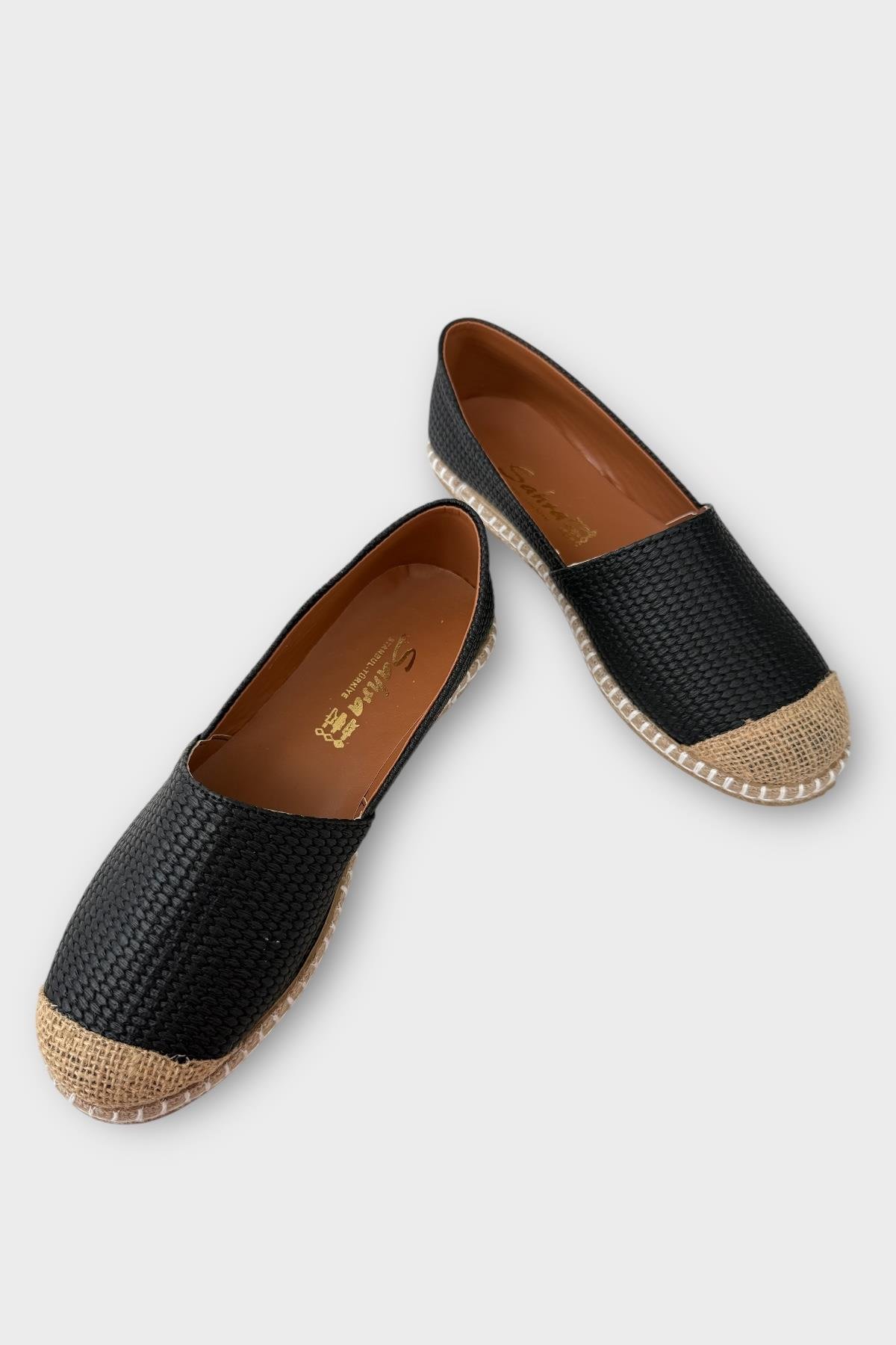 Kadın Espadril Babet Ayakkabı SİYAH - Görsel 4