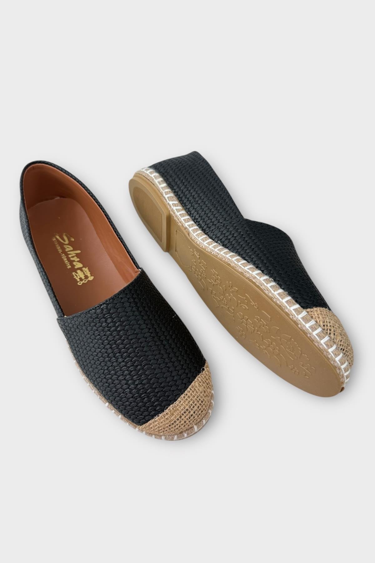 Kadın Espadril Babet Ayakkabı SİYAH - Görsel 5