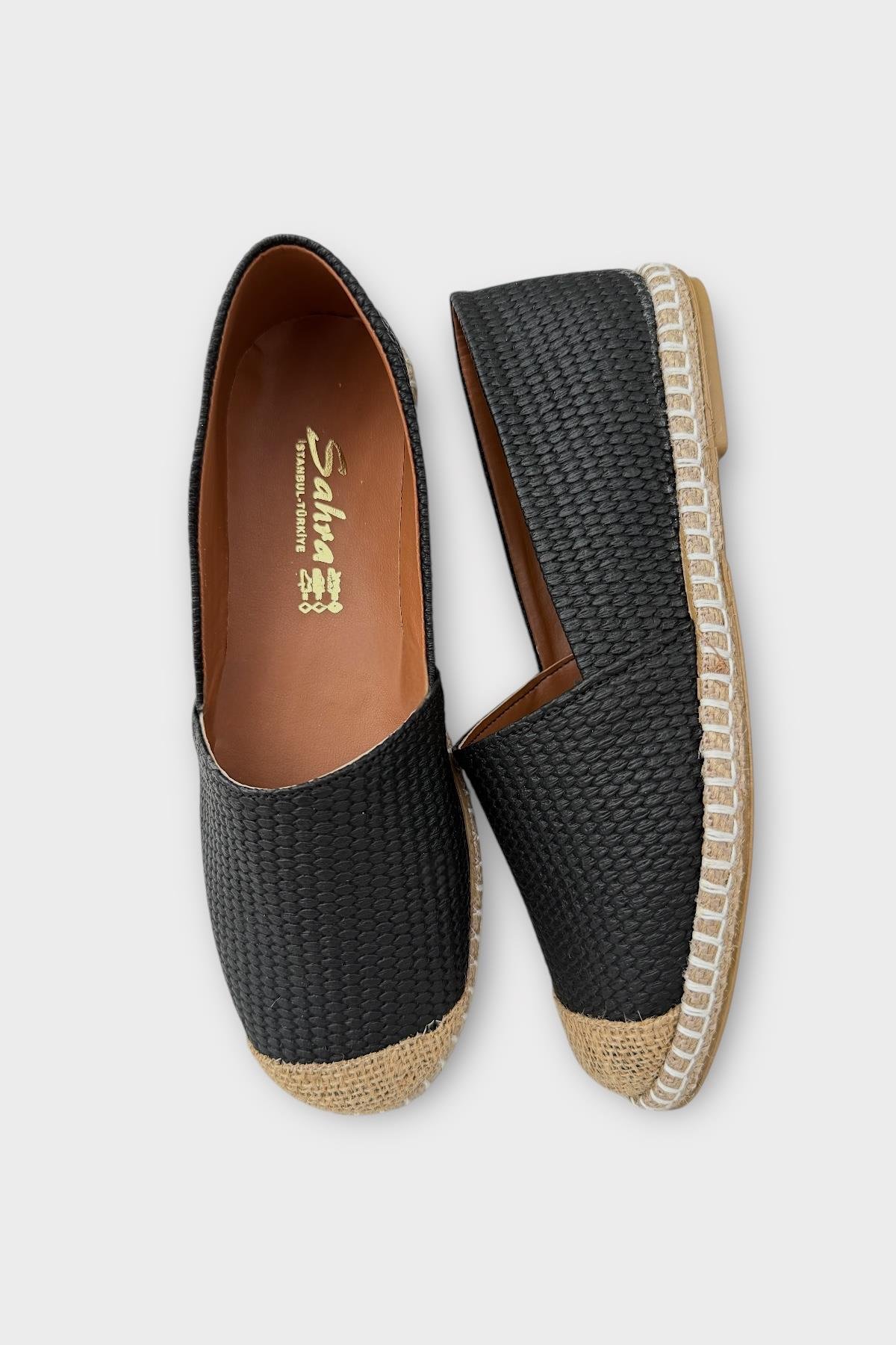 Kadın Espadril Babet Ayakkabı SİYAH - Görsel 7