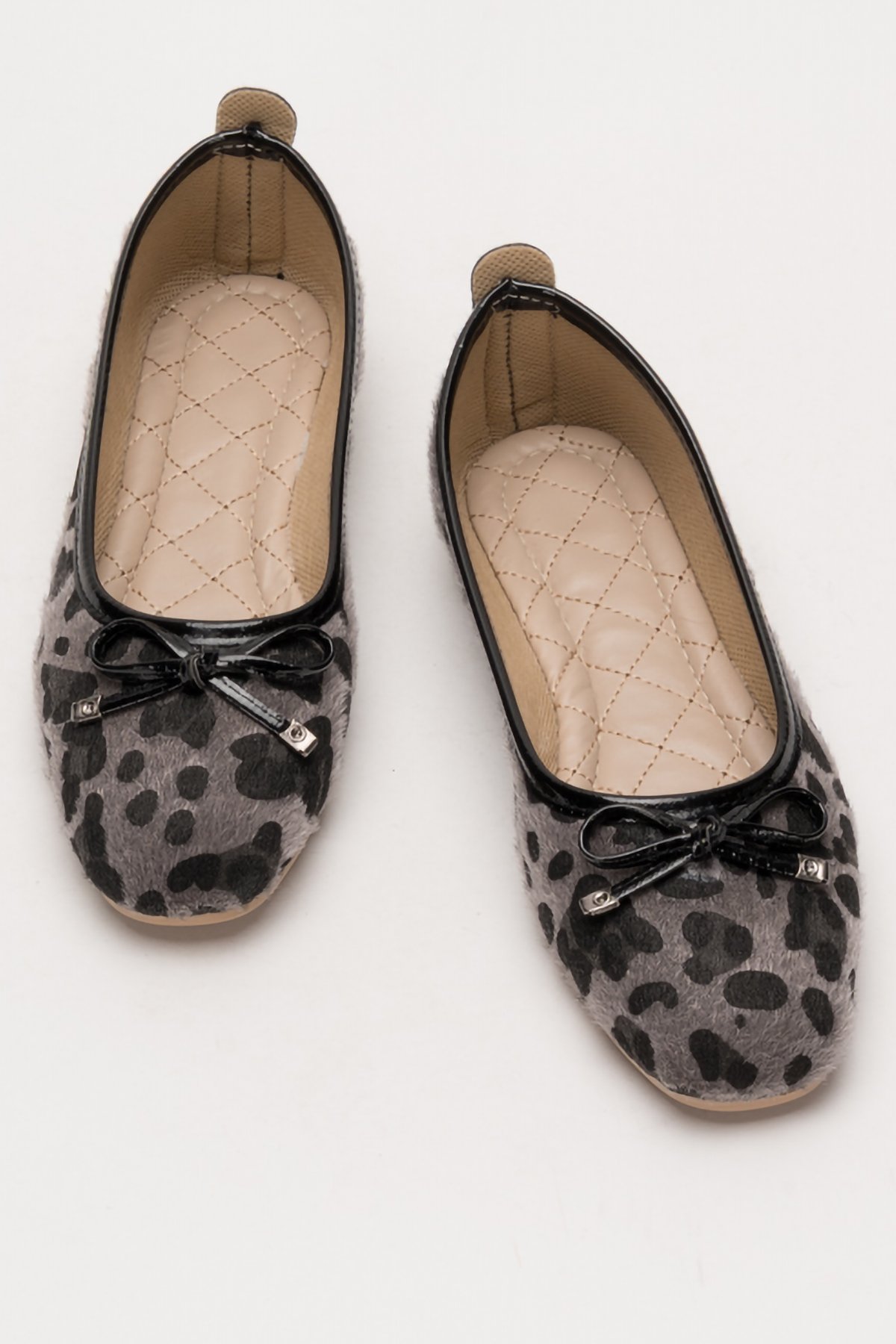 Fiyonklu Günlük Kadın Babet Ayakkabı SİYAH - FÜME - Görsel 7