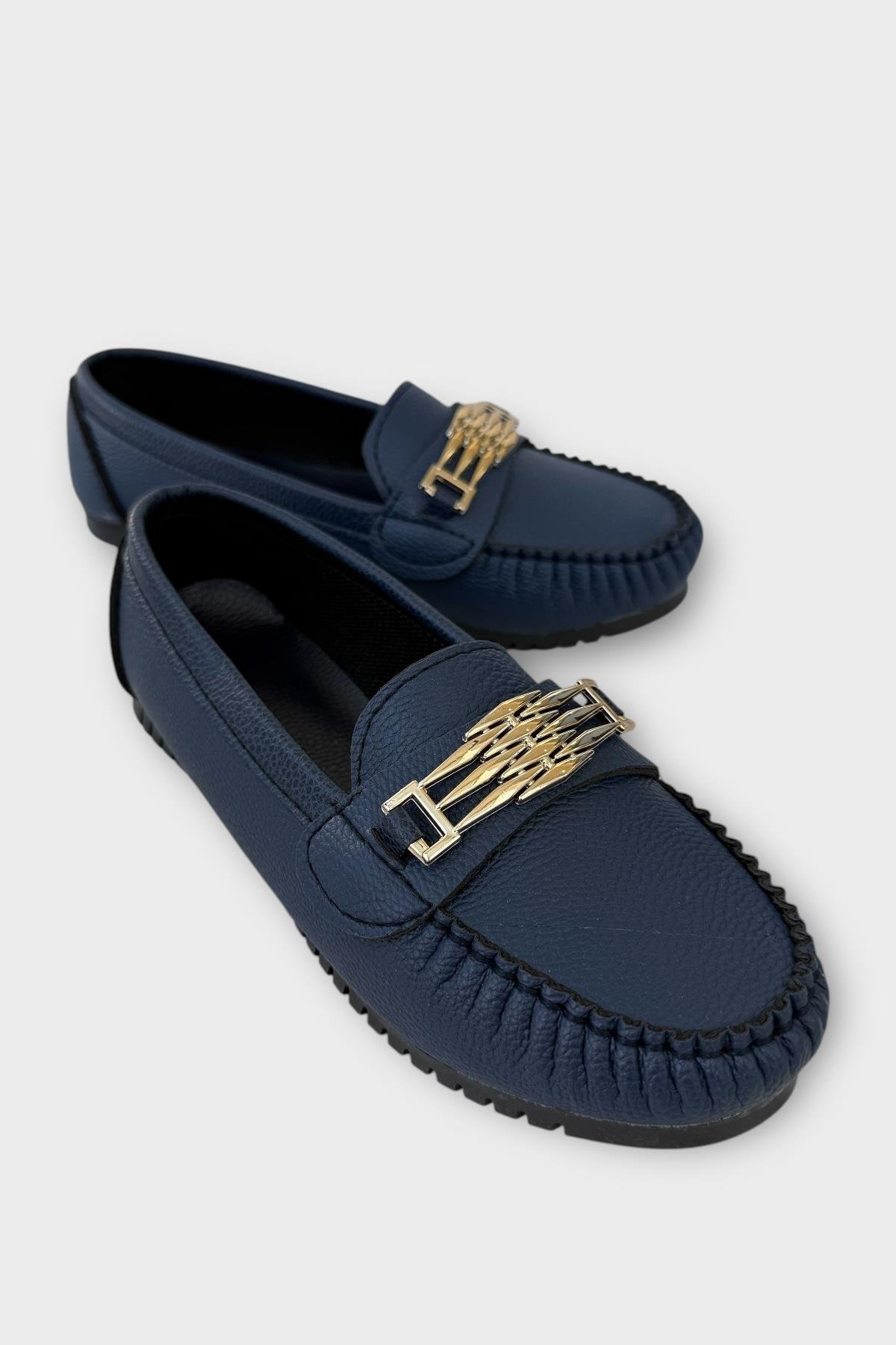 Kadın Hafif Taban Günlük Rahat Babet LACİVERT - Görsel 3