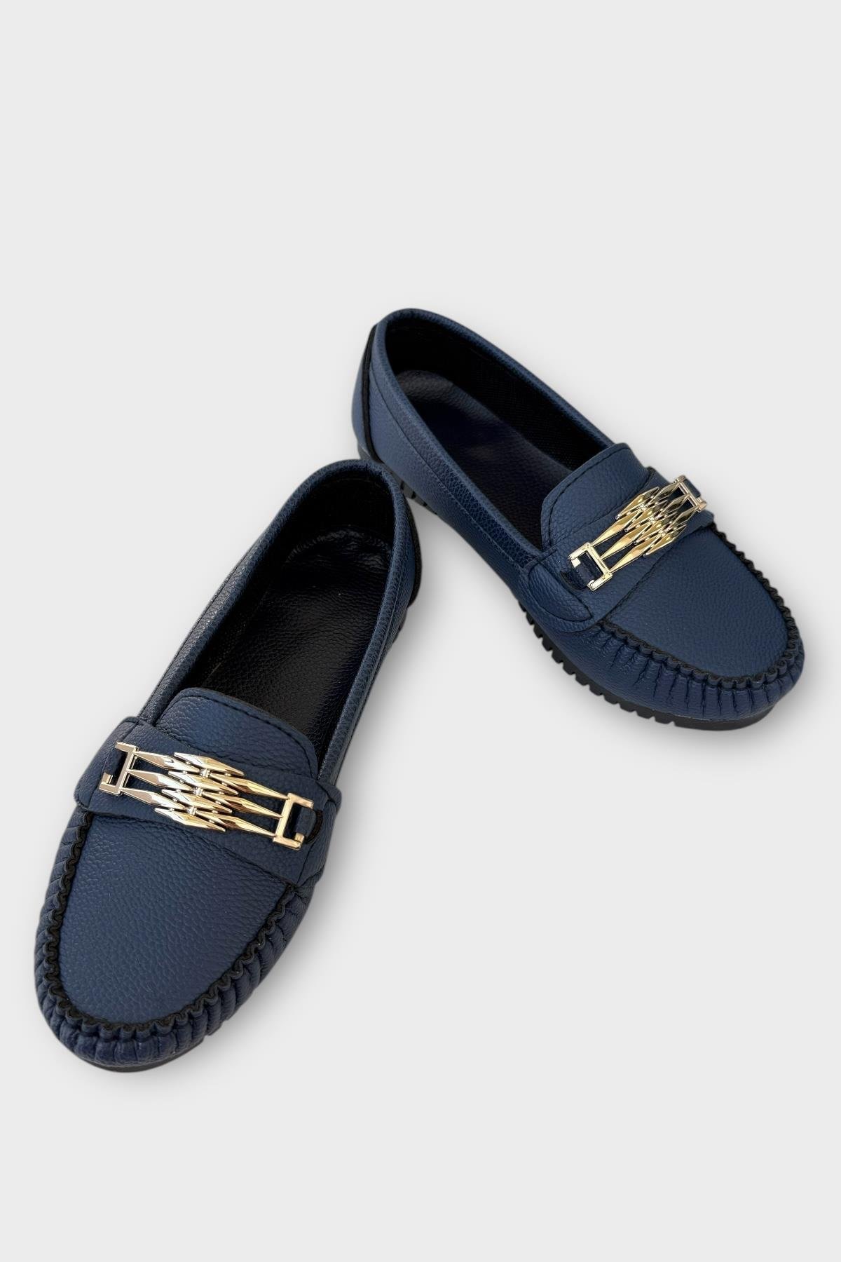 Kadın Hafif Taban Günlük Rahat Babet LACİVERT - Görsel 4