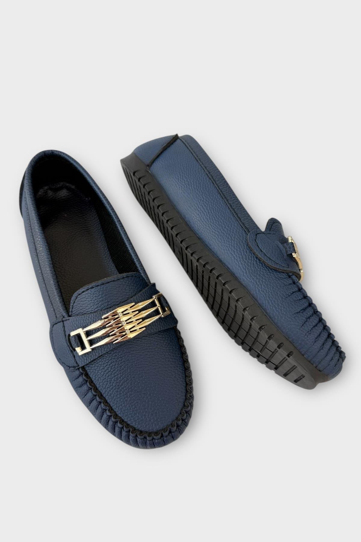 Kadın Hafif Taban Günlük Rahat Babet LACİVERT - Görsel 5