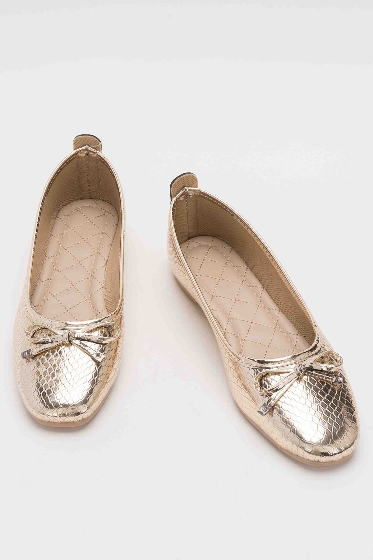 Liger Siyah Liger Fiyonklu Günlük Kadın Babet Ayakkabı