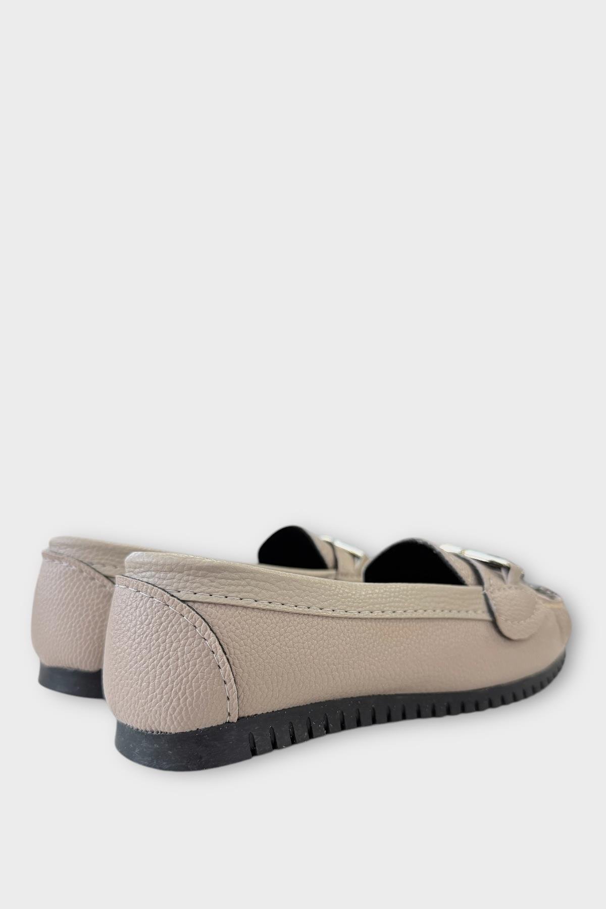 Kadın Hafif Taban Günlük Rahat Babet VİZON - Görsel 6