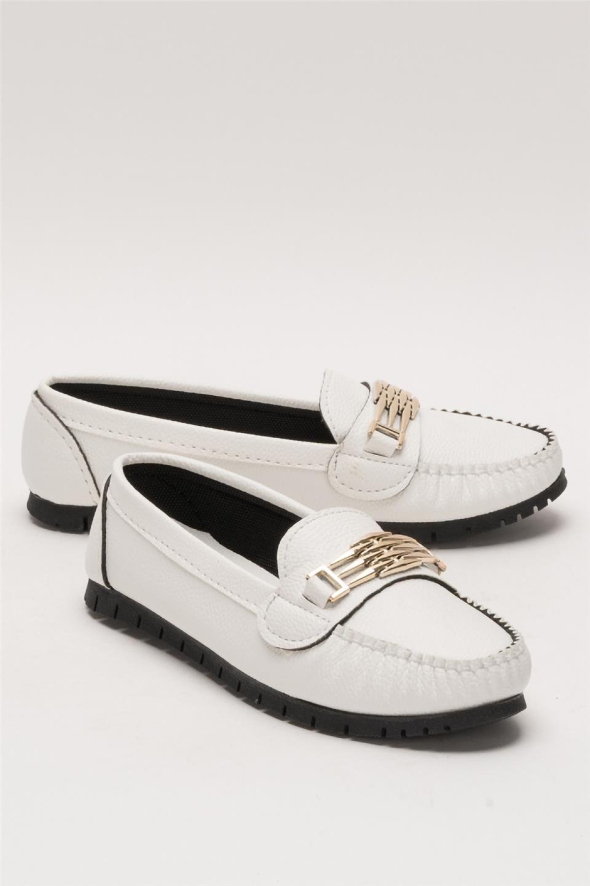 Kadın Hafif Taban Günlük Rahat Babet BEYAZ - Görsel 3