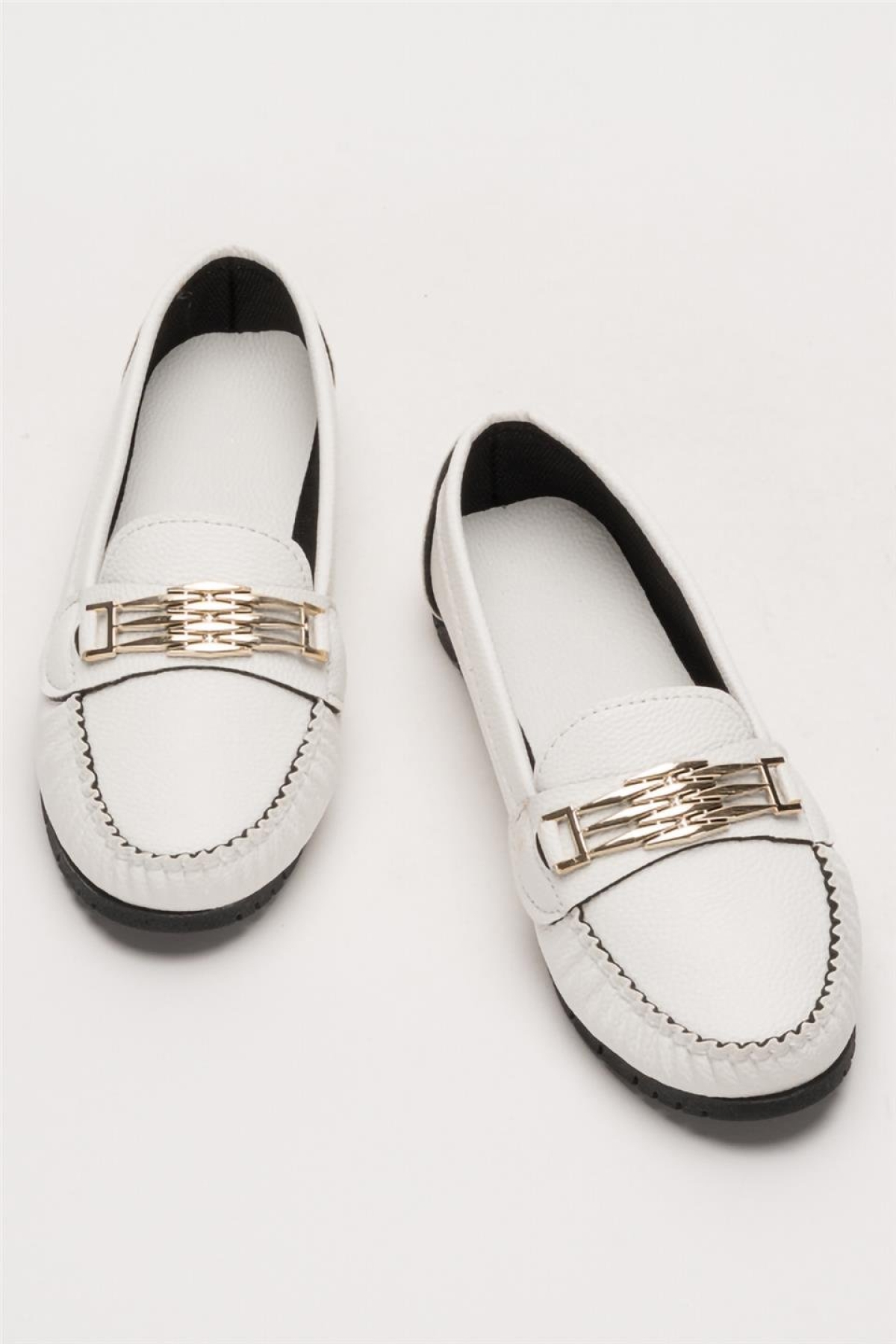 Kadın Hafif Taban Günlük Rahat Babet BEYAZ - Görsel 7