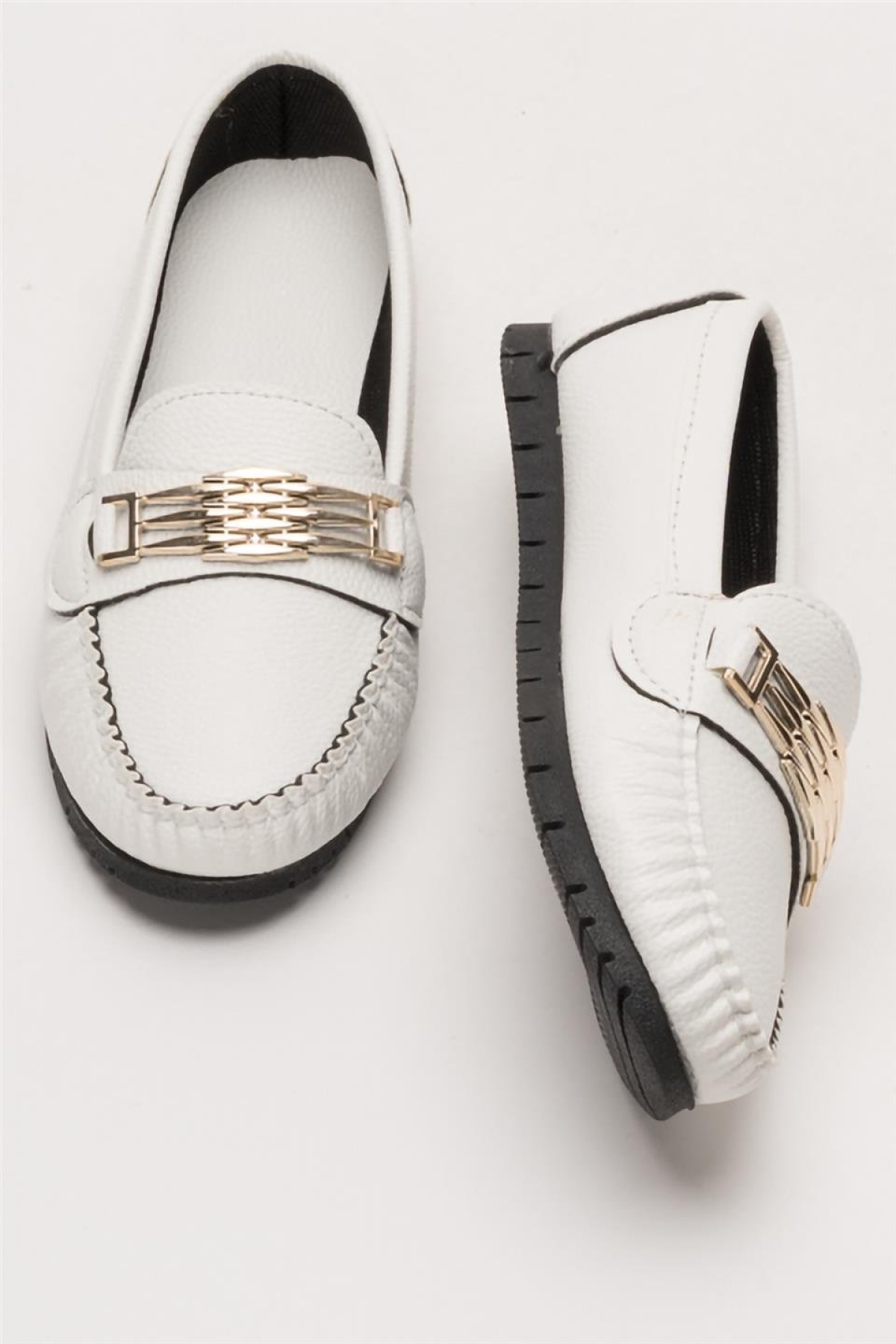 Kadın Hafif Taban Günlük Rahat Babet BEYAZ - Görsel 8