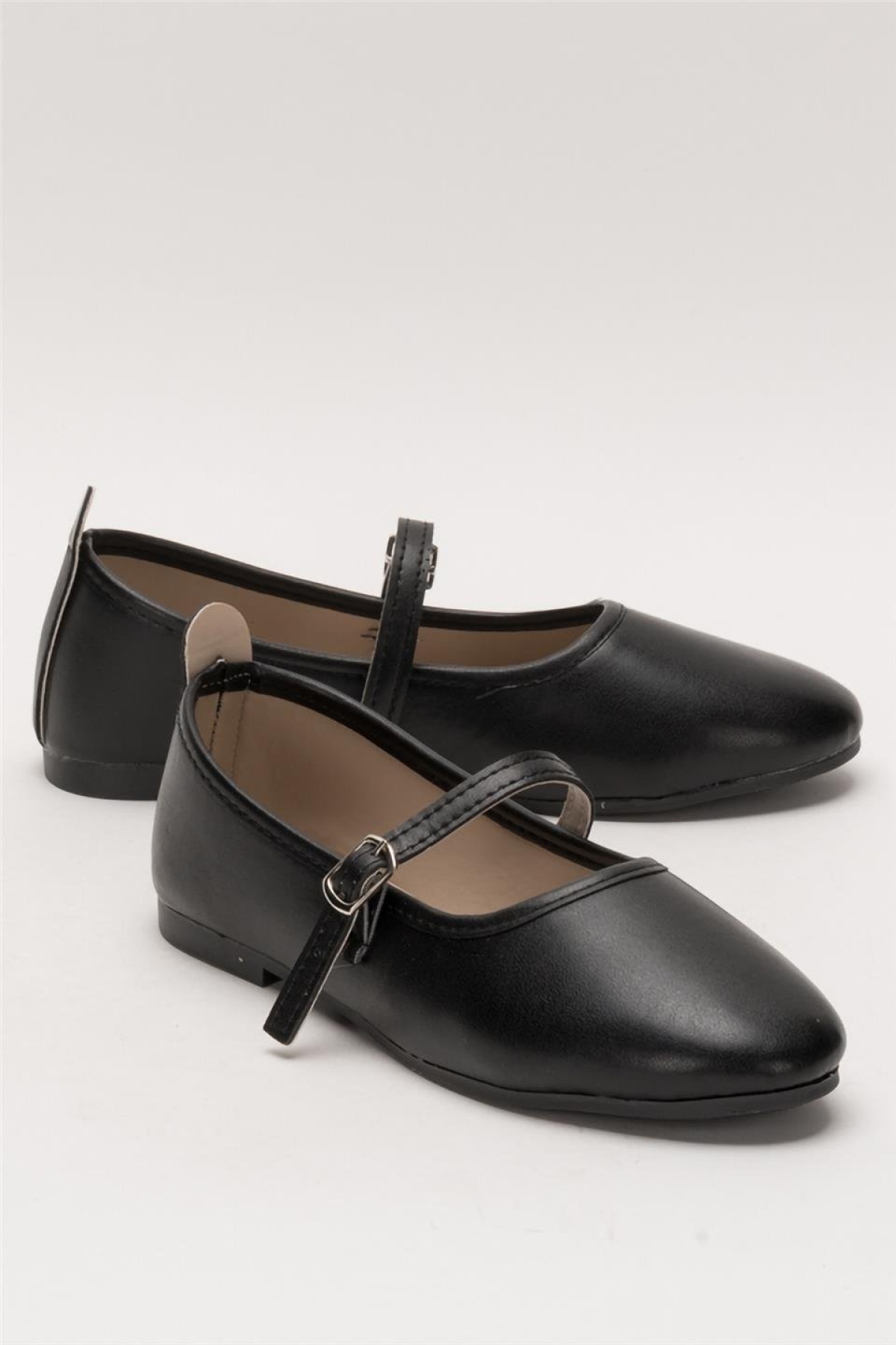 Kadın Ayarlanabilir Bantlı Günlük Babet Ayakkabı SİYAH - Görsel 3