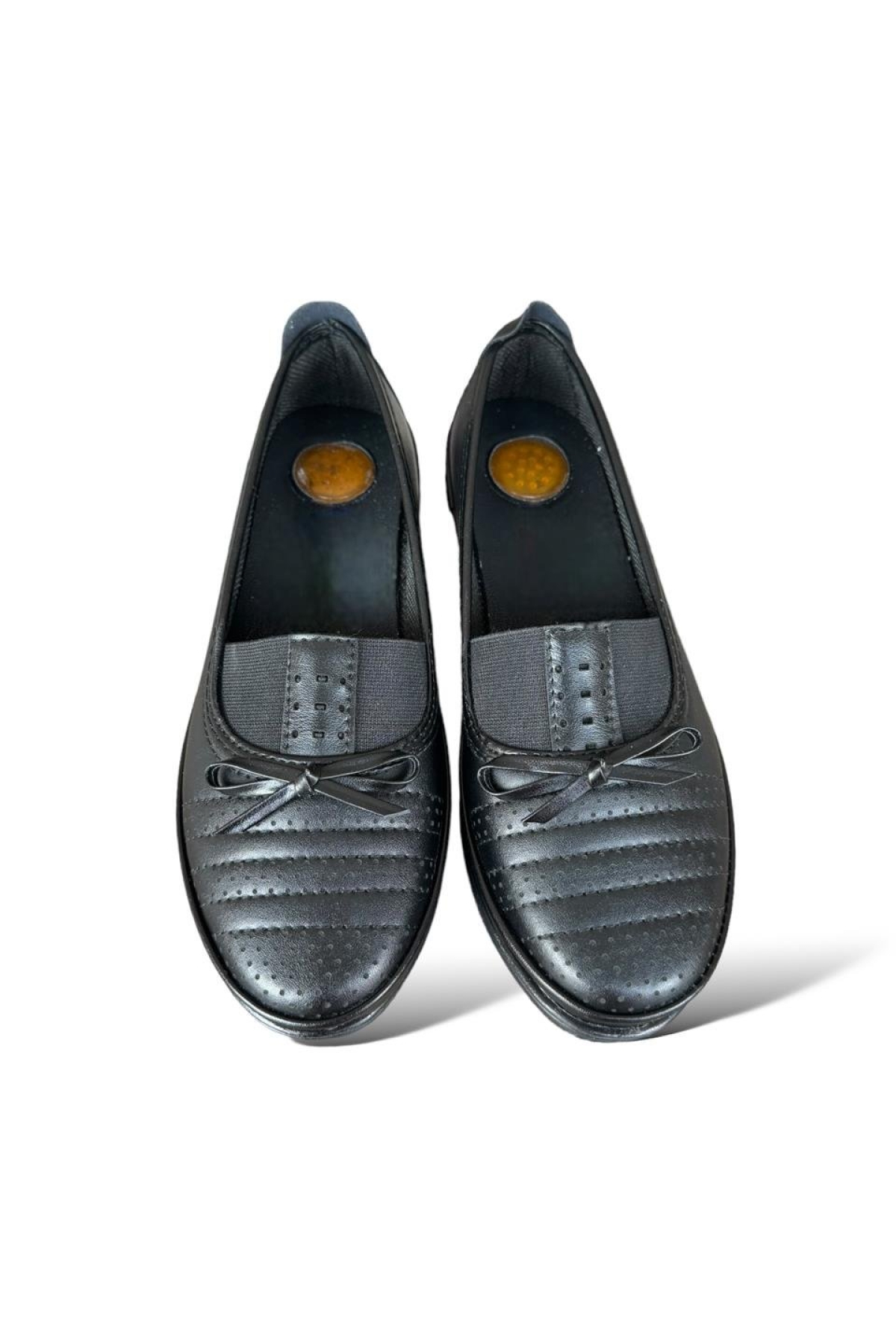 Kadın Ortopedik Babet Anne Ayakkabısı Hafif Kaydırmaz Taban SİYAH - Görsel 3
