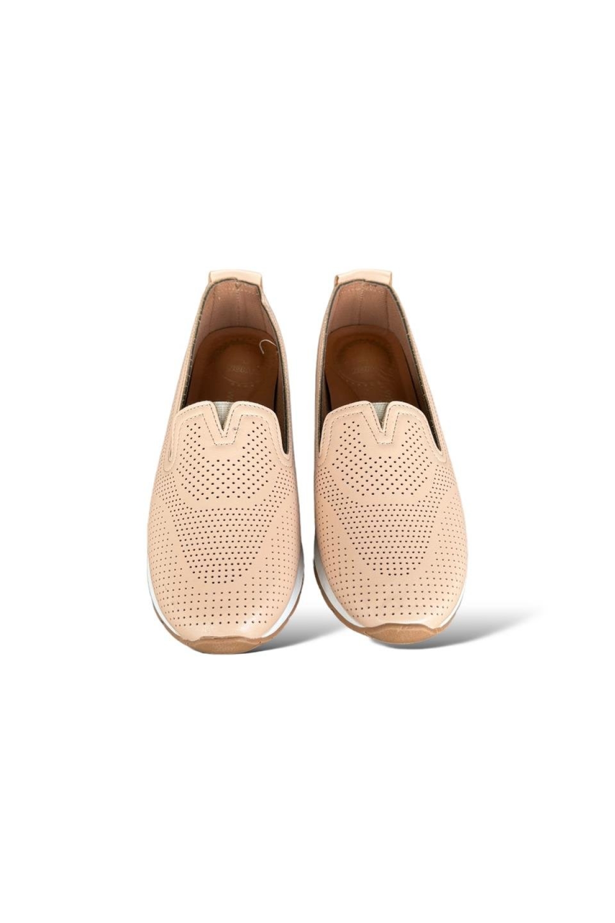 Ortopedik Nefes Alır Yumuşak Günlük Babet Ayakkabı BEJ - Görsel 6