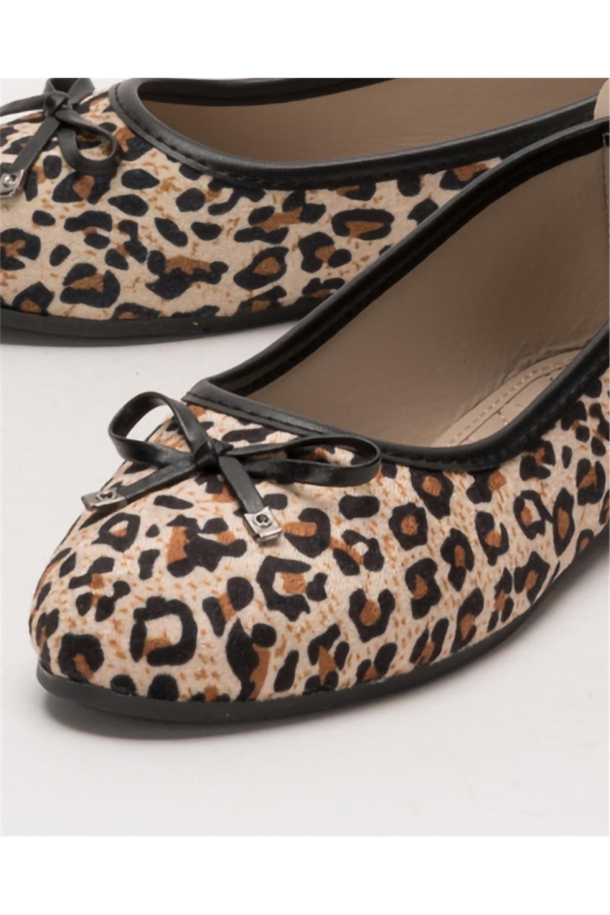 Kadın Fiyonklu Hafif Şık Günlük Babet Ayakkabı BEJ - KAHVERENGİ - Görsel 6