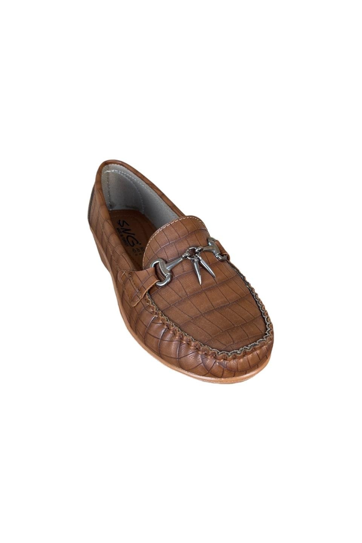 Dolgu Topuk Kadın Babet Ayakkabı KAHVERENGİ - Görsel 5