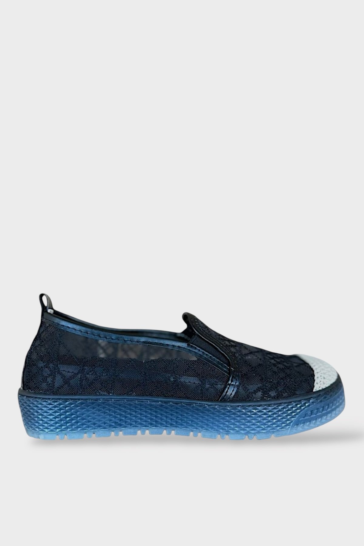 Dantelli Düz Kadın Babet SİYAH - Görsel 2