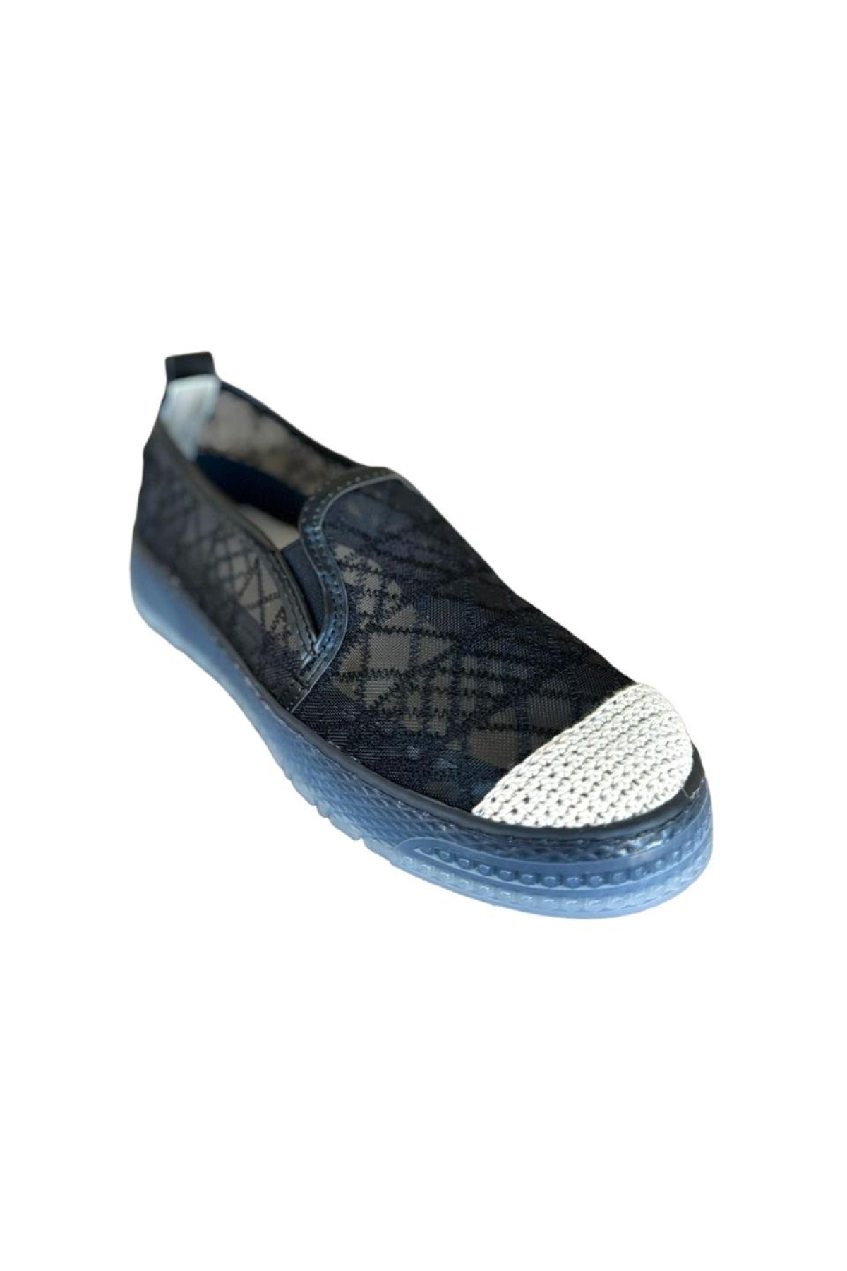 Dantelli Düz Kadın Babet SİYAH - Görsel 3