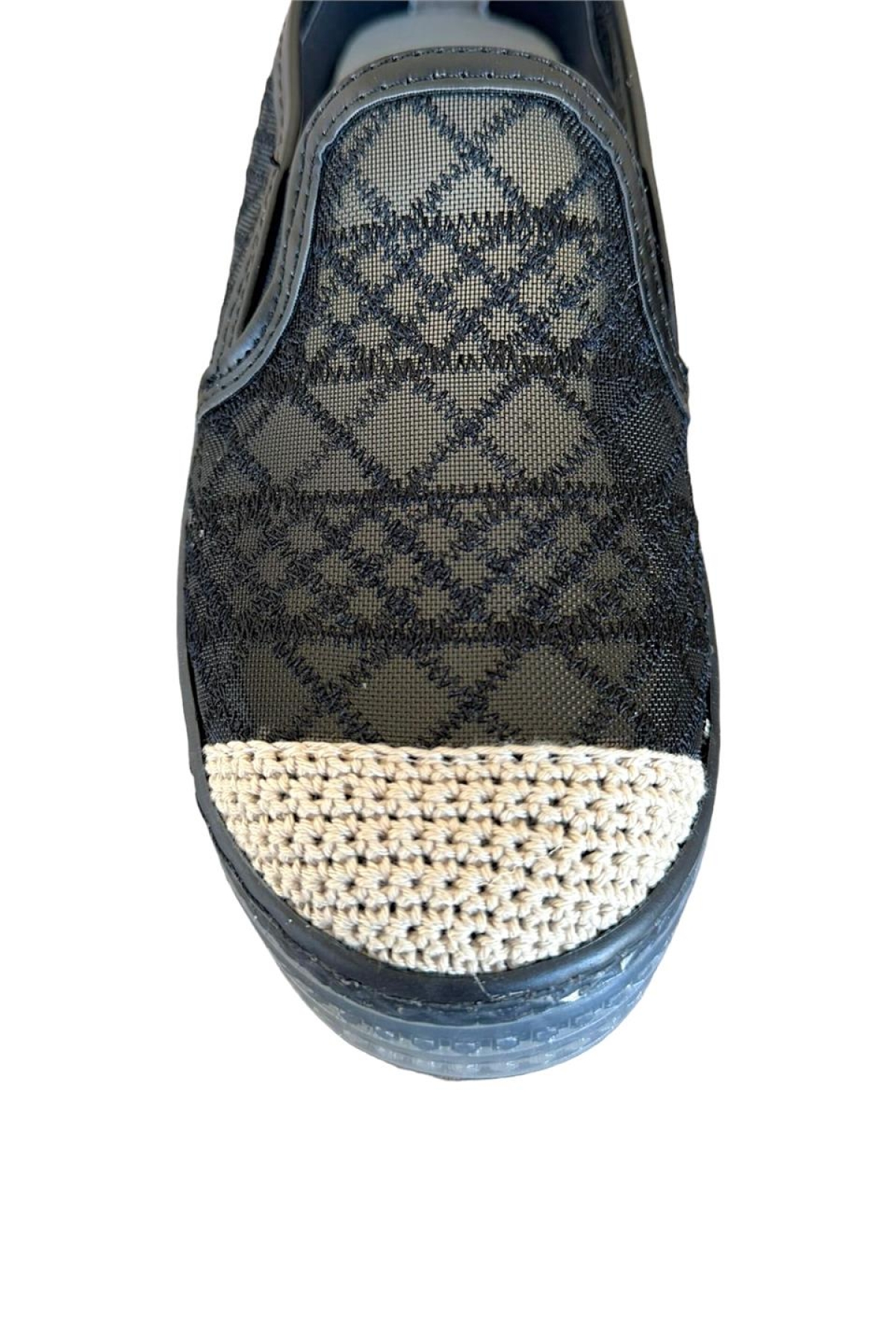 Dantelli Düz Kadın Babet SİYAH - Görsel 6