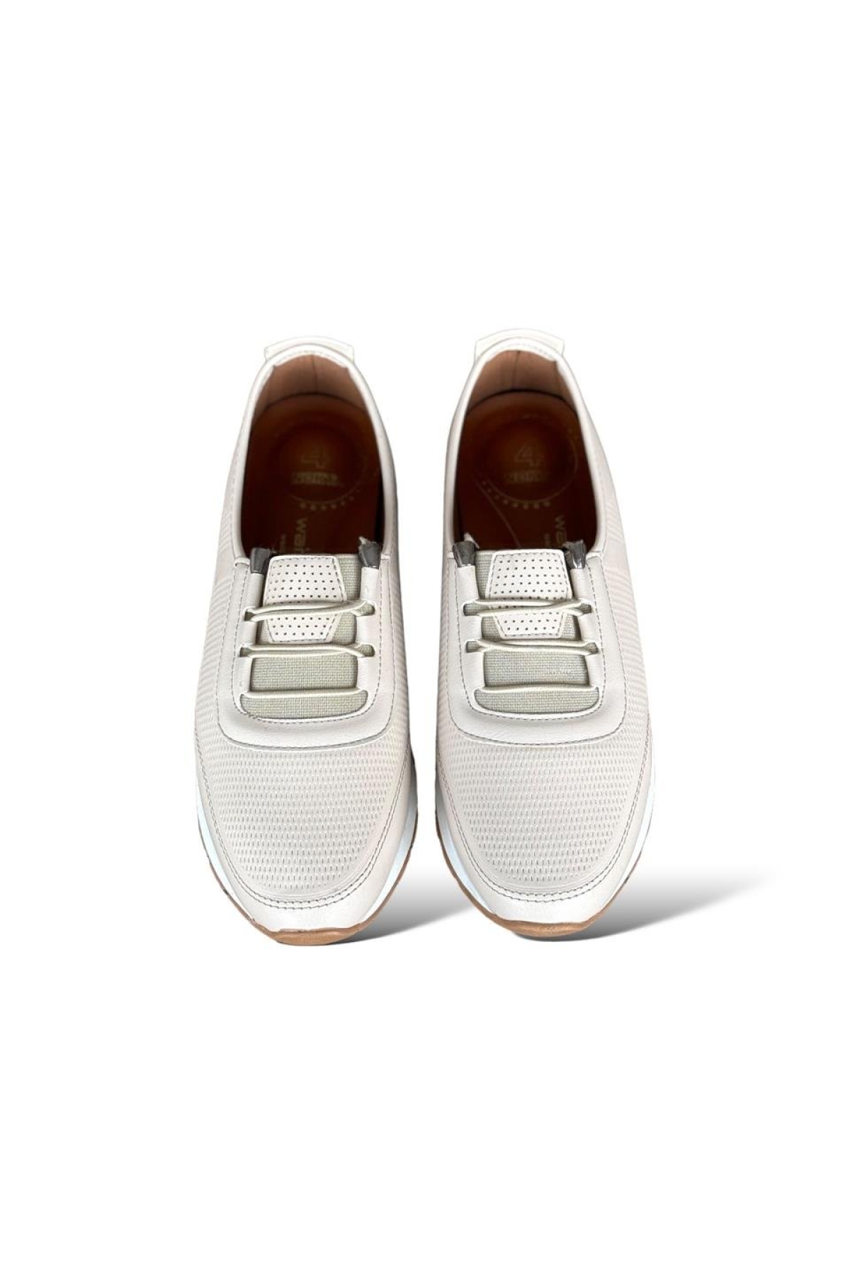 Ortopedik Nefes Alır Yumuşak Günlük Babet Ayakkabı KREM - Görsel 4