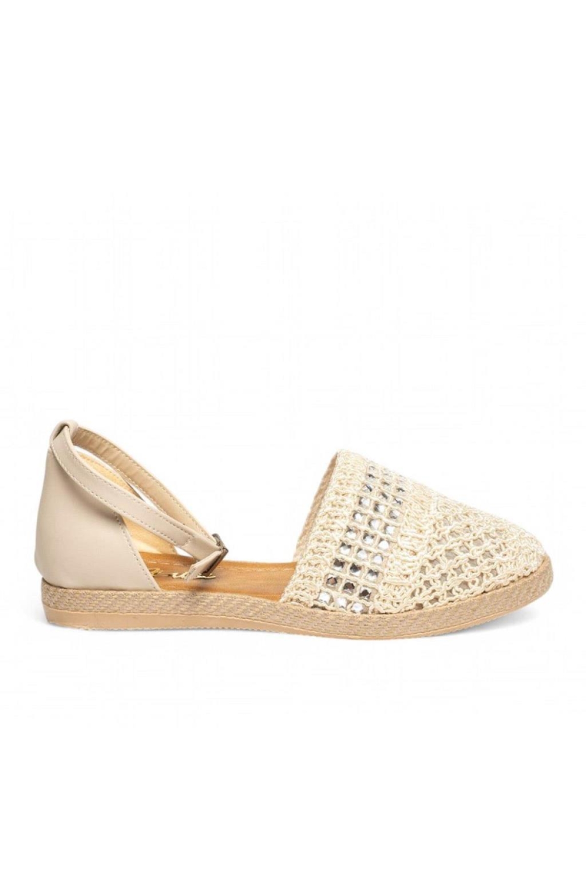 Sprs 03181 Kadın Örgü Detaylı Günlük Babet - Görsel 3