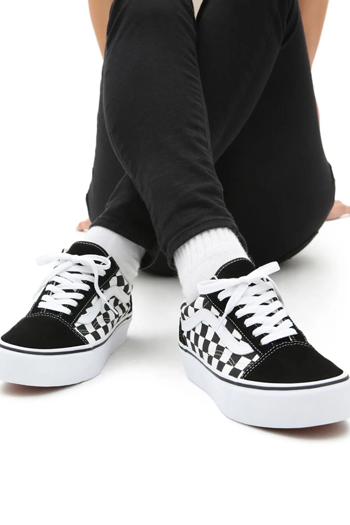 Old Skool Plat Unisex Sneaker - Görsel 5