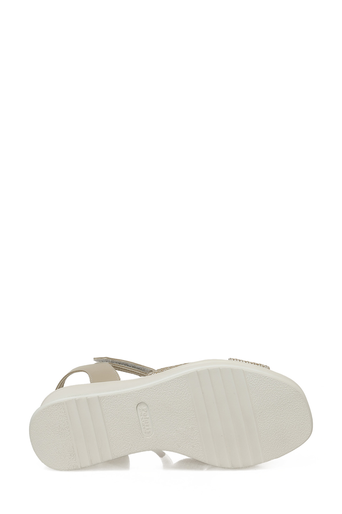 Polaris 325071.Z 5FX Krem Kadın Dolgu Topuk Sandalet - Görsel 7