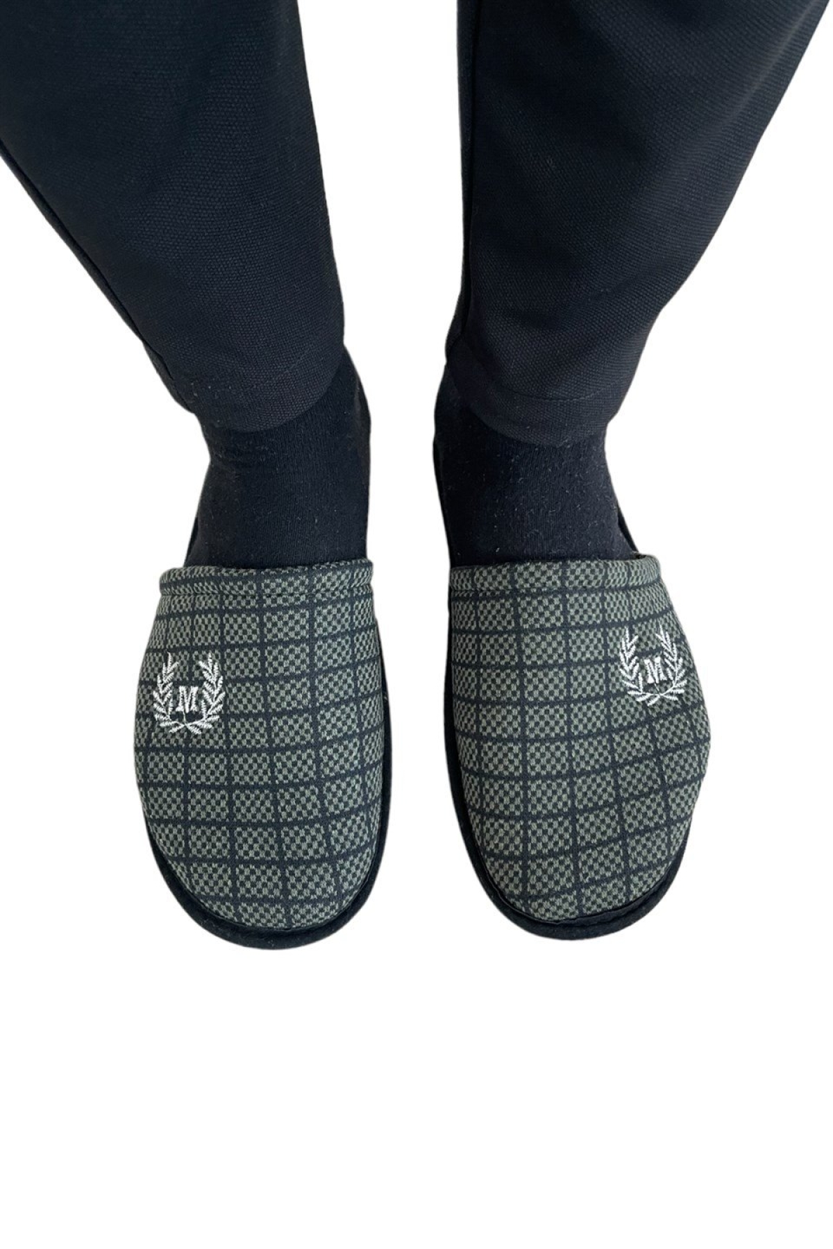 Kışlık Erkek Ev Terliği HAKİ - Görsel 3