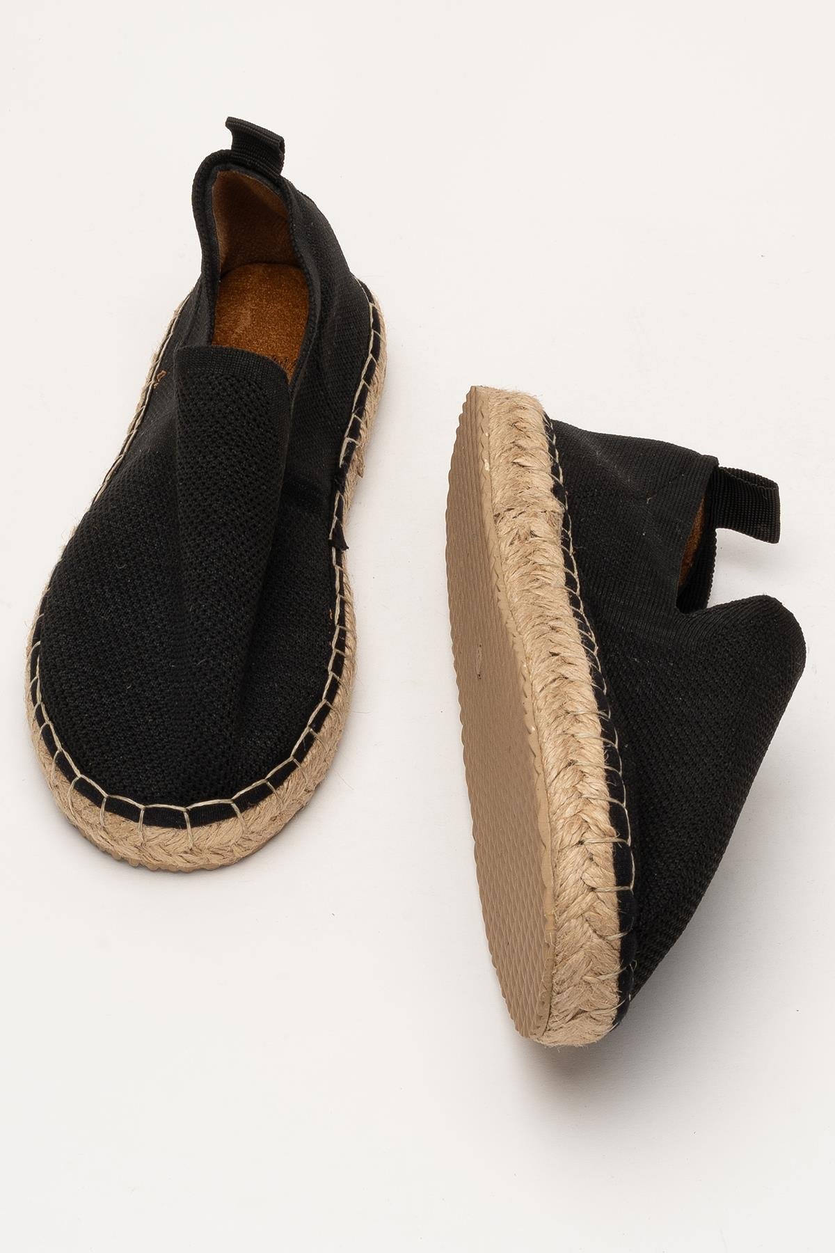 Liger Unisex El Yapımı Triko Espadril SİYAH - Görsel 8