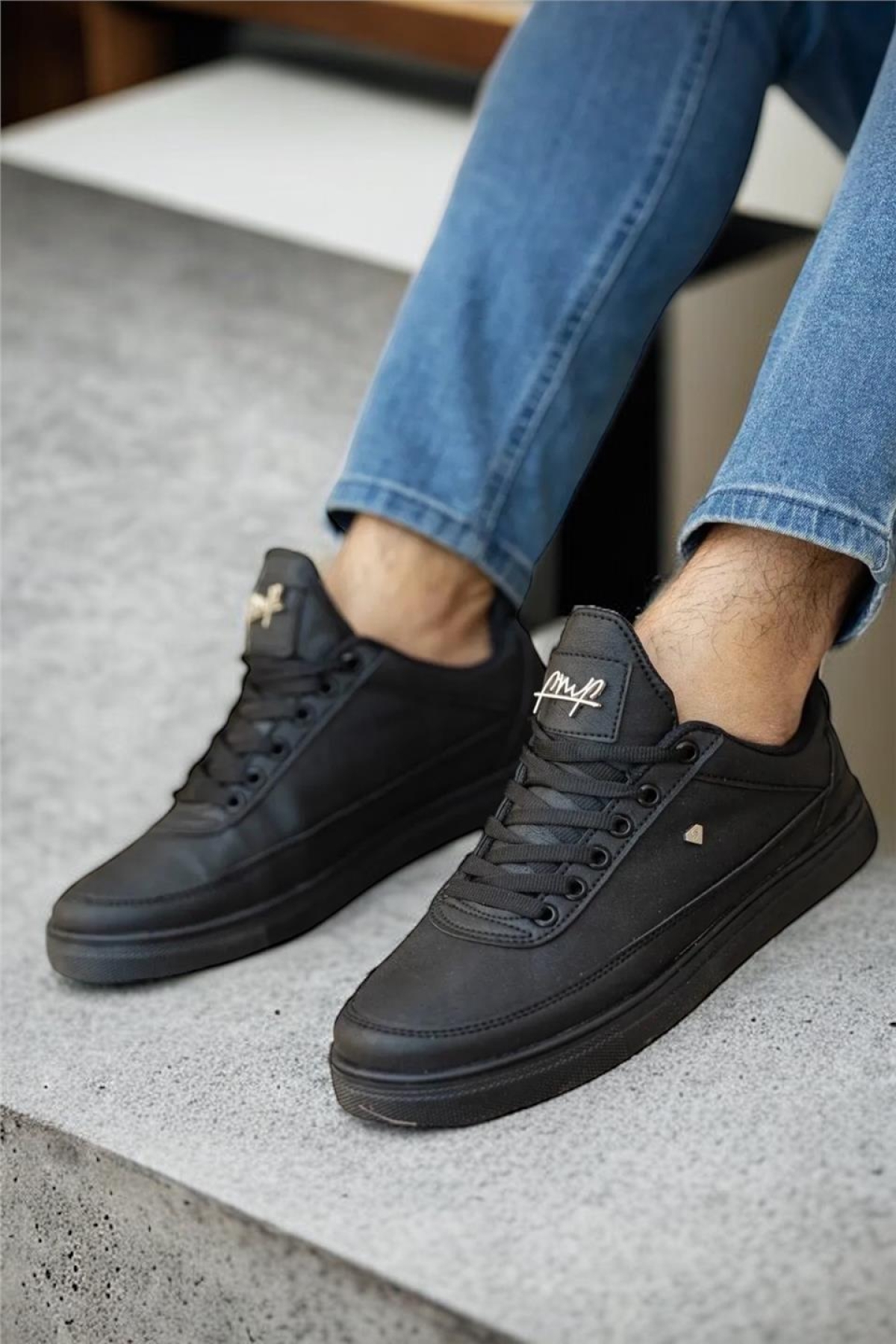 Liger Erkek Günlük Yumuşak İç Astarlı Şık Sneaker Spor Ayakkabı SİYAH - Görsel 6