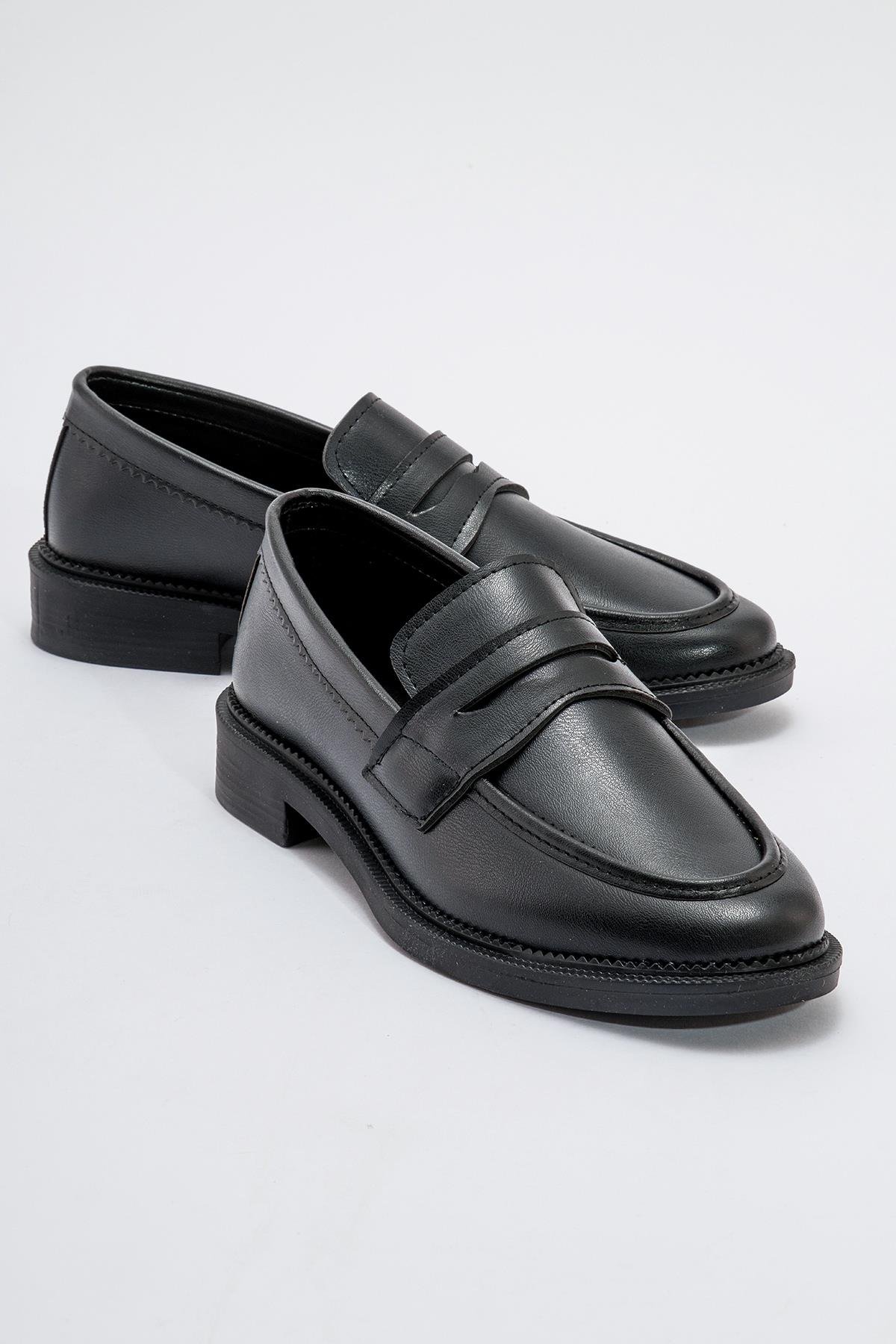 Önü Taşlı Kadın Babet SİYAH CİLT - Görsel 2