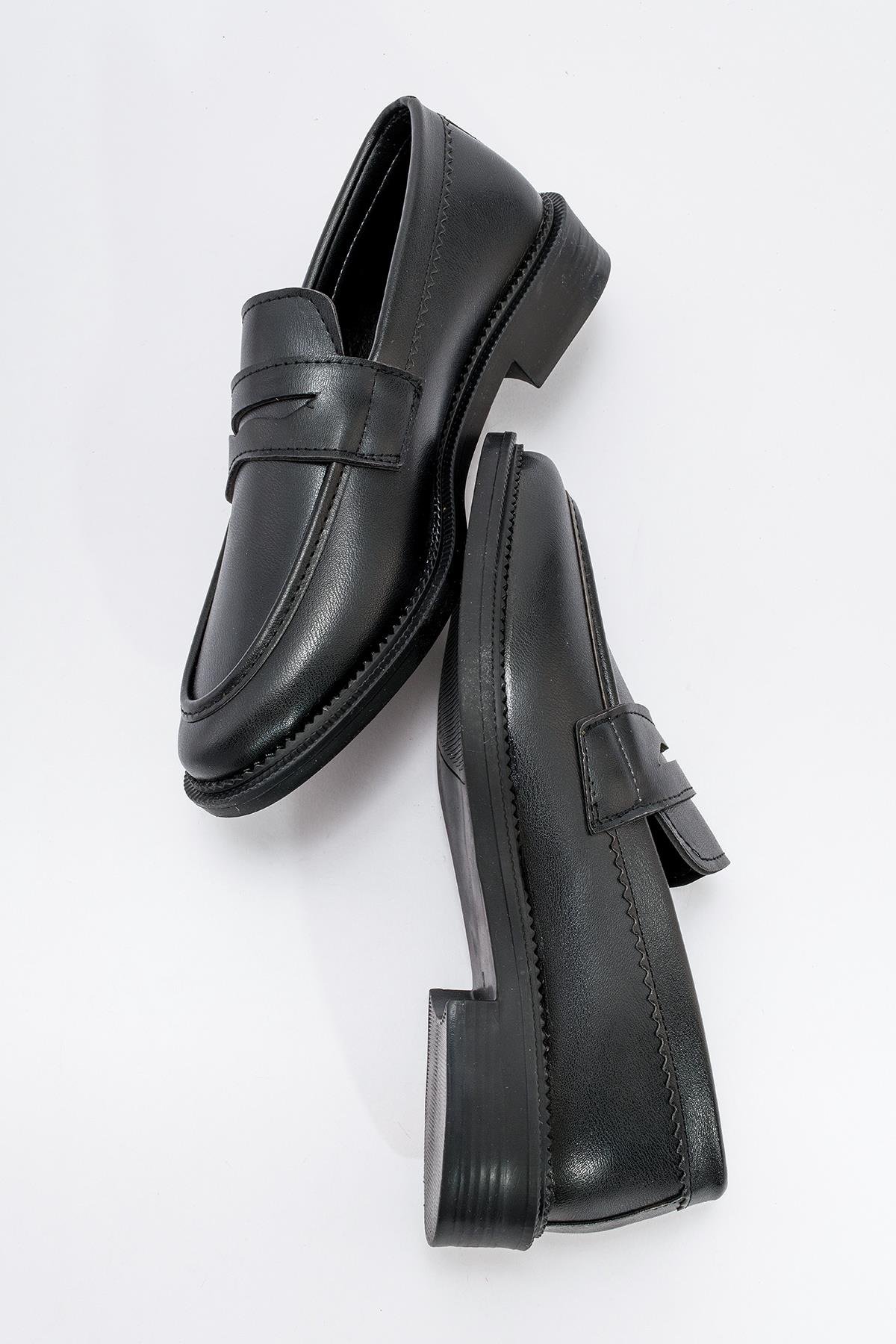 Önü Taşlı Kadın Babet SİYAH CİLT - Görsel 7