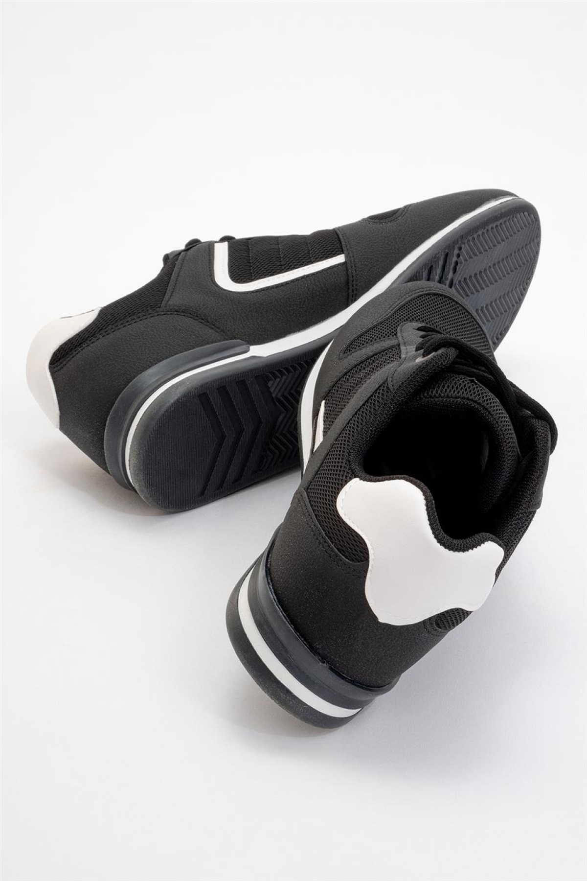 Erkek Günlük Spor Ayakkabı SİYAH - BEYAZ - Görsel 6