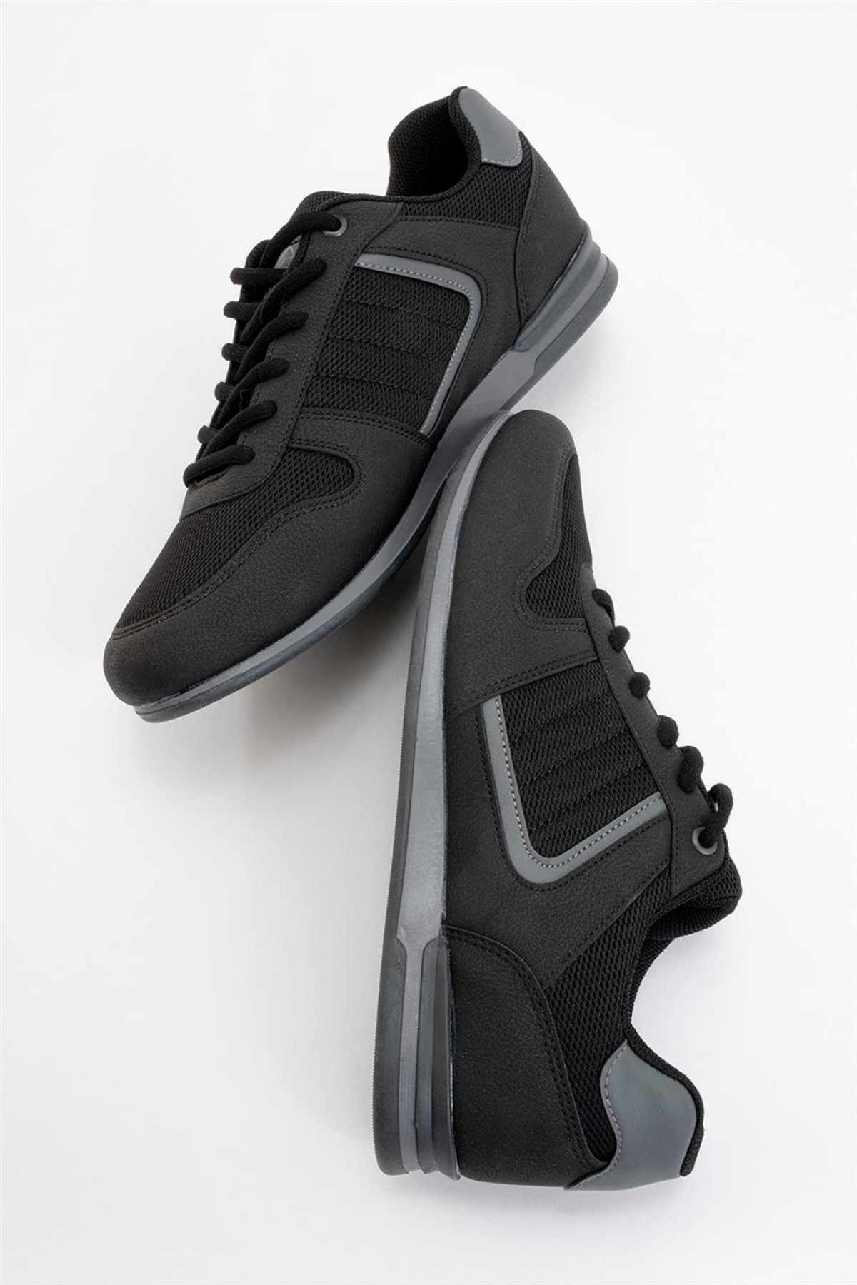 Erkek Günlük Spor Ayakkabı SİYAH - FÜME - Görsel 8