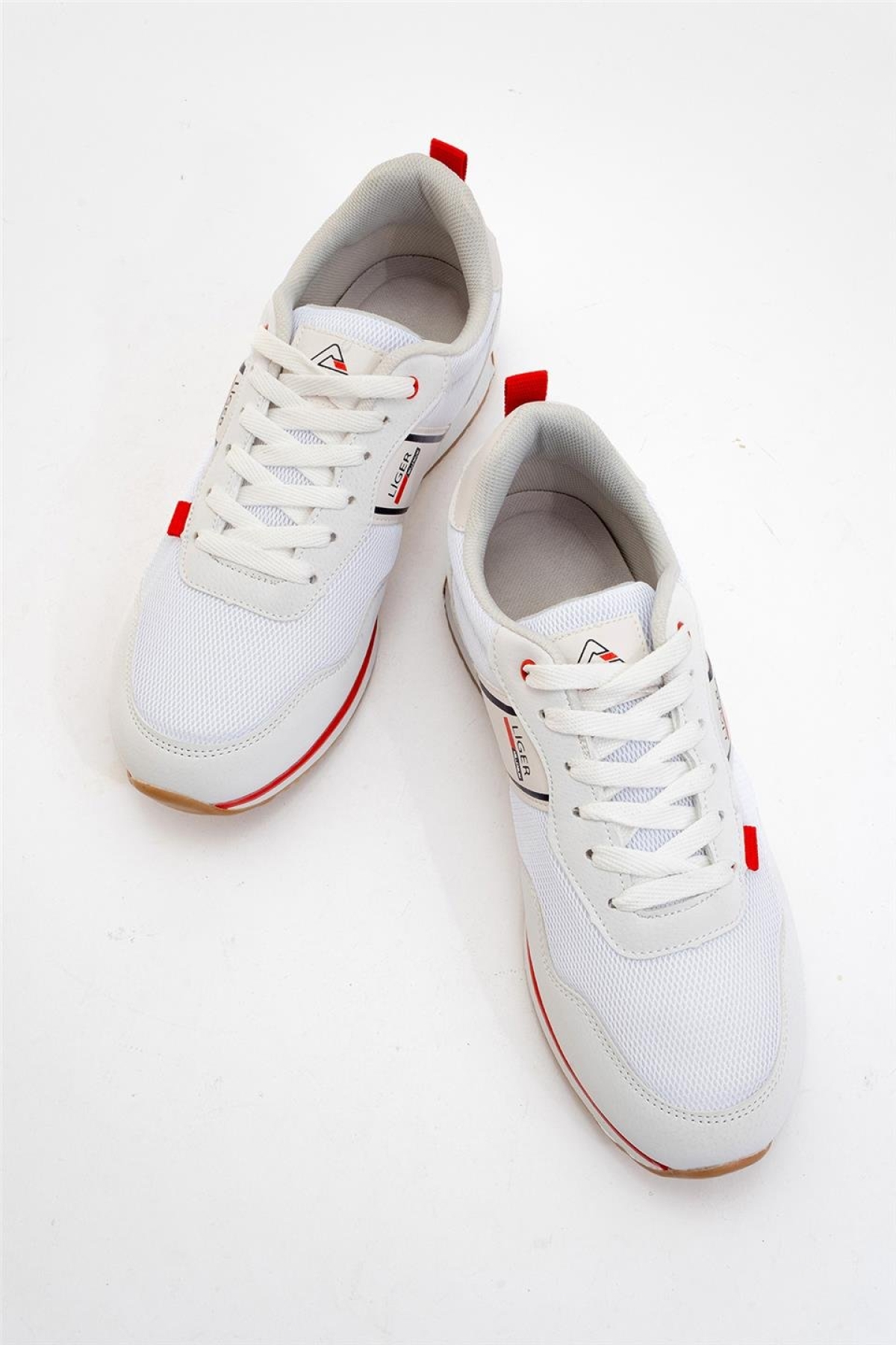Erkek Günlük Sneaker Spor Ayakkabı BEYAZ - KIRMIZI - Görsel 6