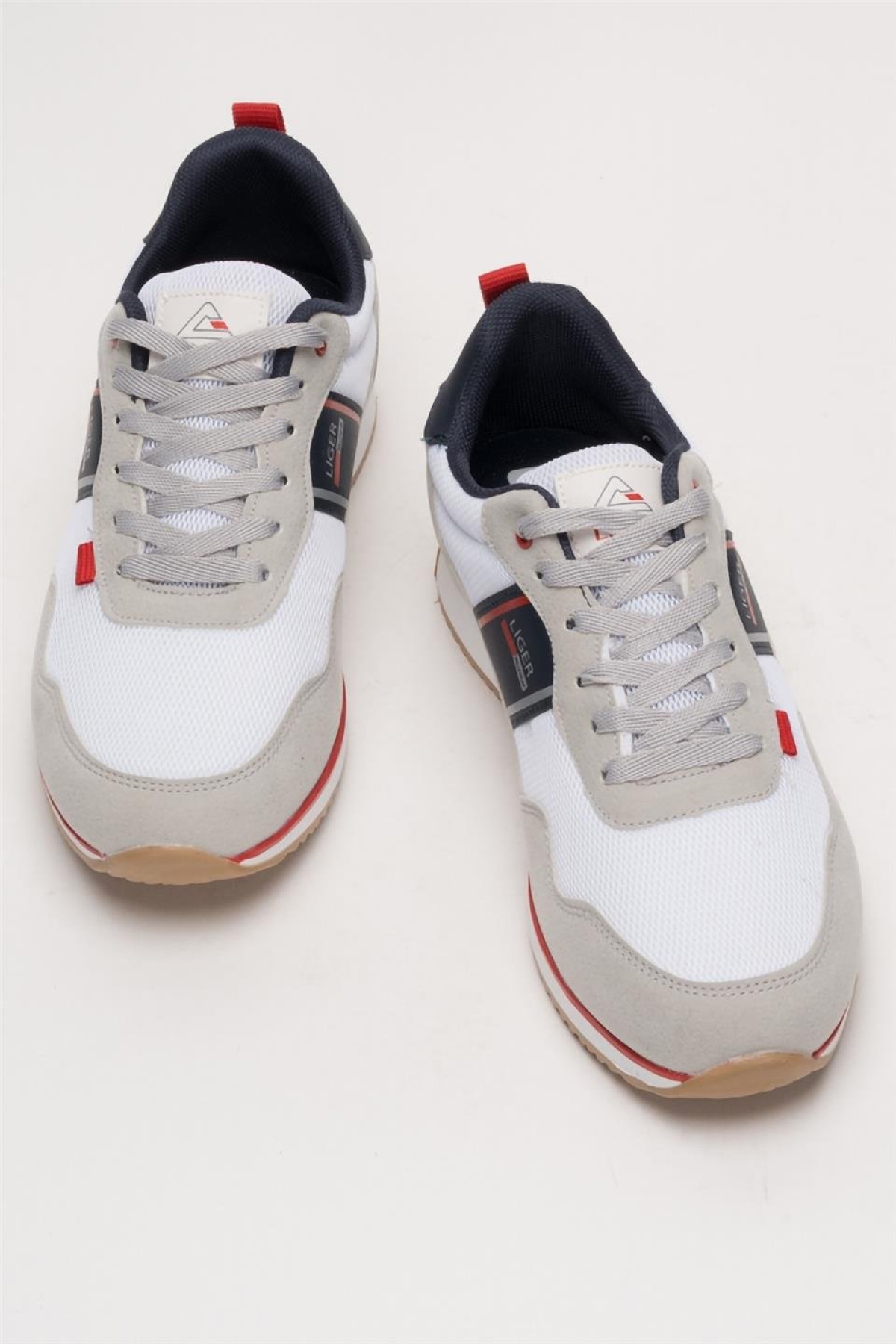 Erkek Günlük Sneaker Spor Ayakkabı BEYAZ - LACİVERT - Görsel 7