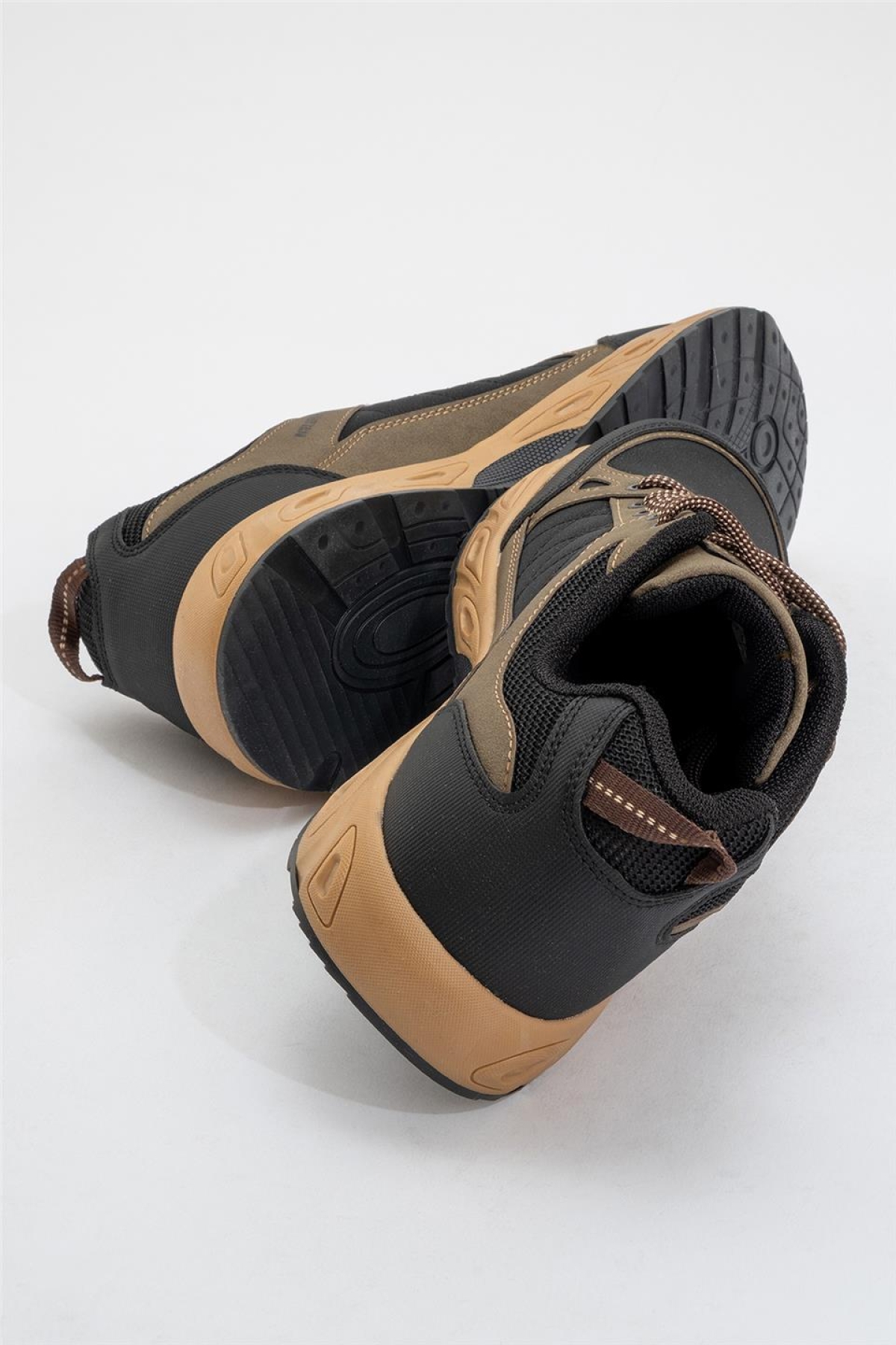 Erkek Kışlık Rahat Comfort Spor Ayakkkabı VİZON - SİYAH - Görsel 5