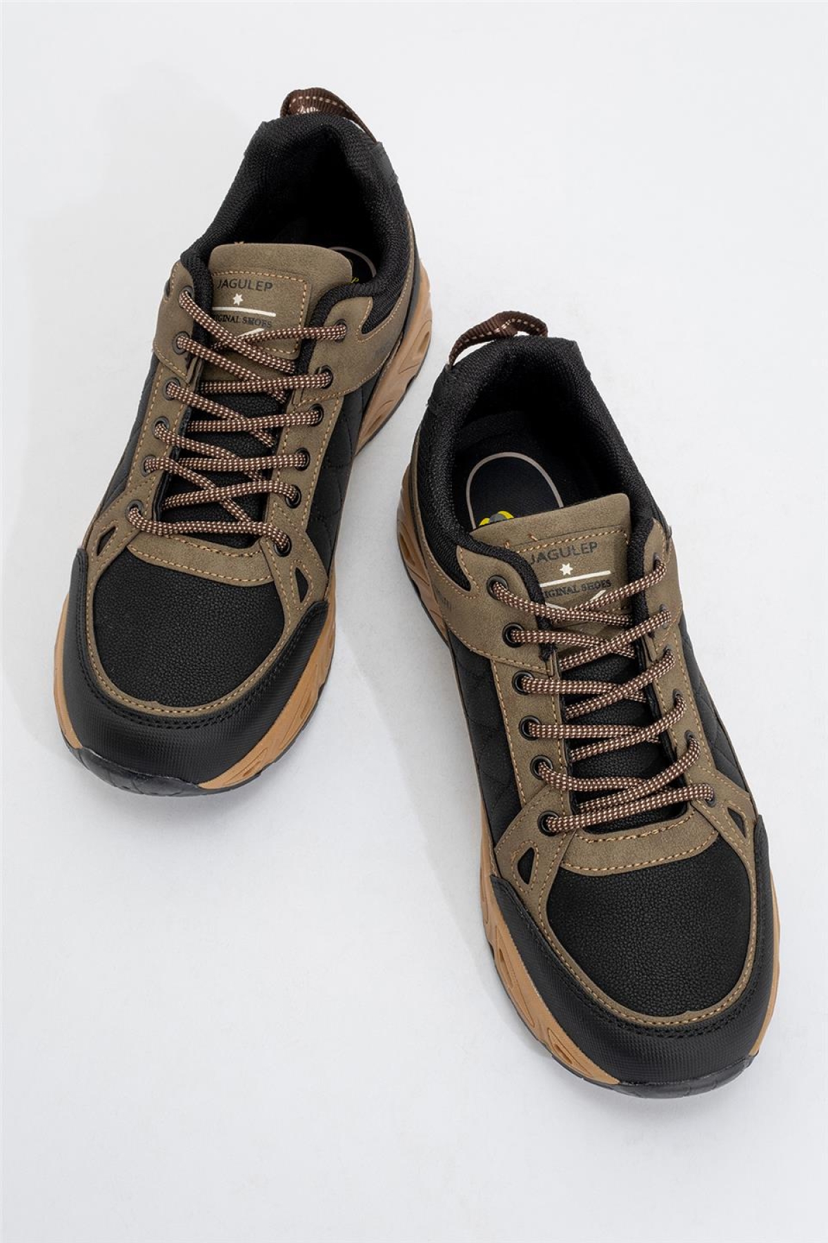 Erkek Kışlık Rahat Comfort Spor Ayakkkabı VİZON - SİYAH - Görsel 6