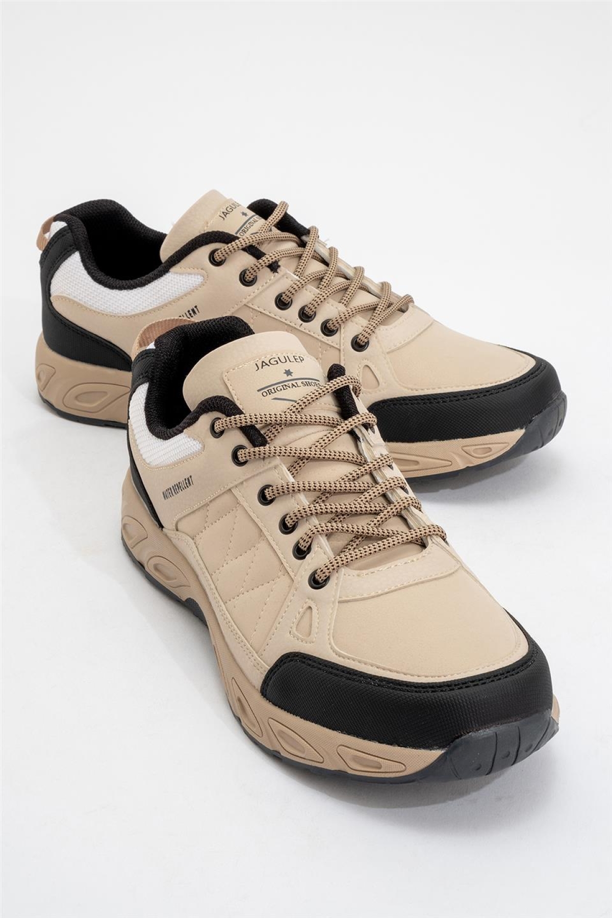 Erkek Kışlık Rahat Comfort Spor Ayakkkabı BEJ - SİYAH - Görsel 3