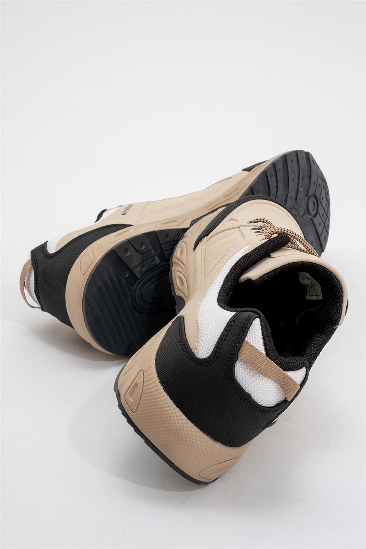 Erkek Kışlık Rahat Comfort Spor Ayakkkabı BEJ - SİYAH - Görsel 5