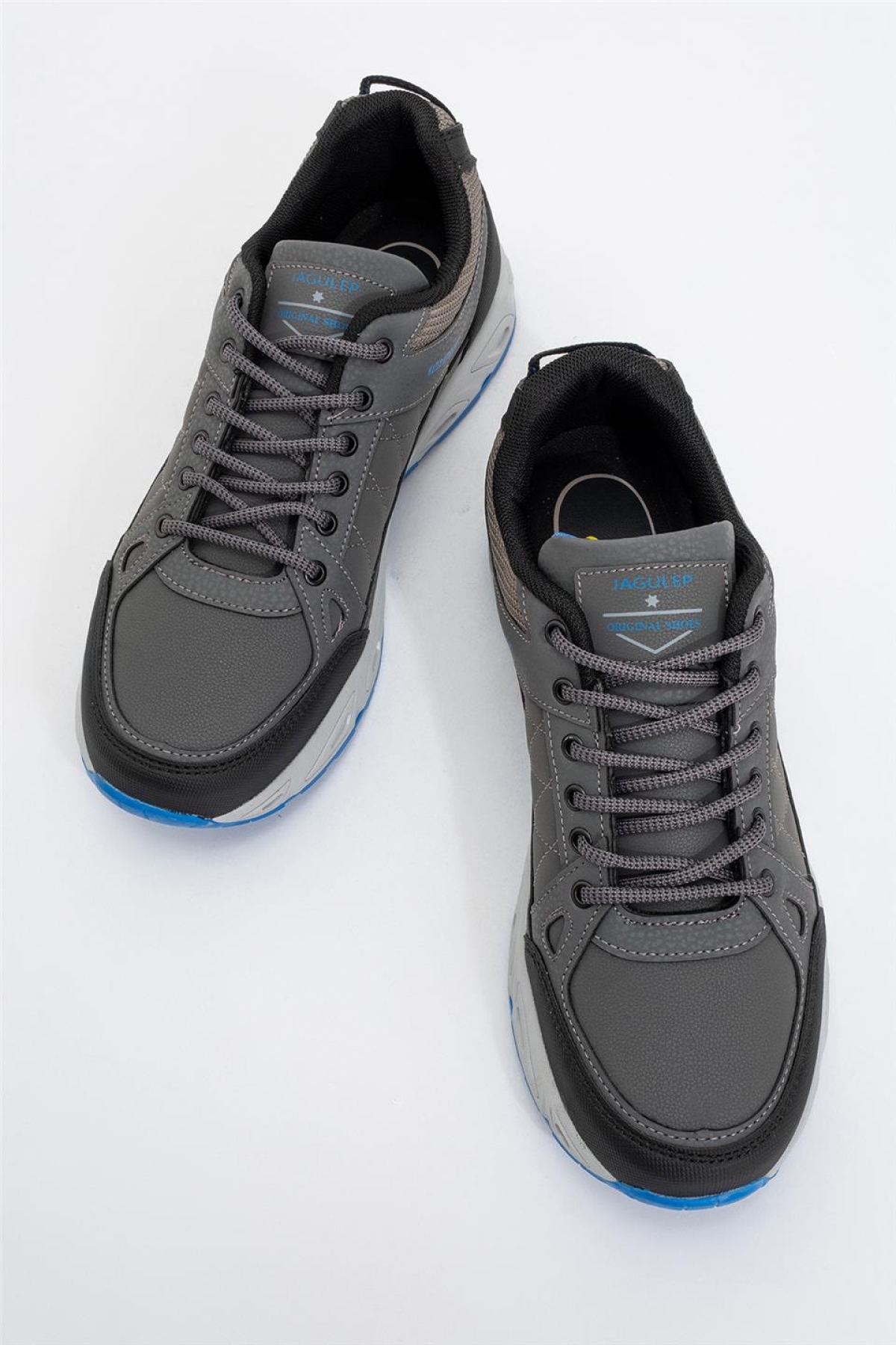 Erkek Kışlık Rahat Comfort Spor Ayakkkabı FÜME - SAKS - Görsel 6