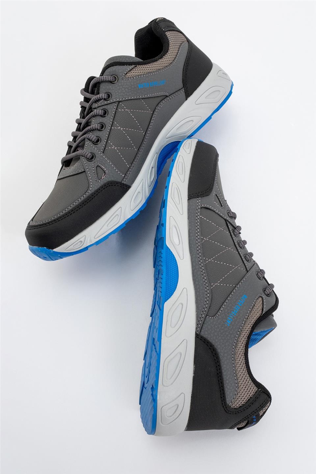 Erkek Kışlık Rahat Comfort Spor Ayakkkabı FÜME - SAKS - Görsel 7