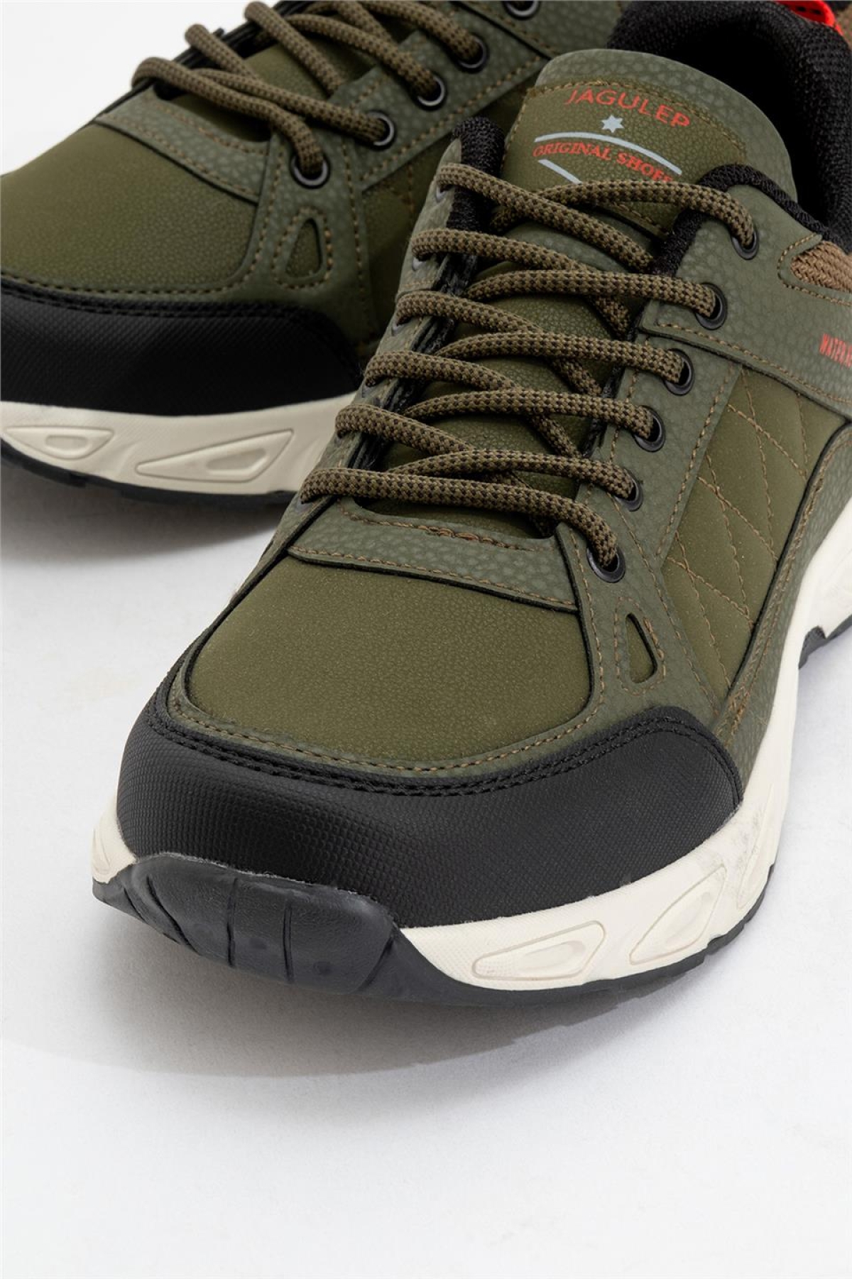 Erkek Kışlık Rahat Comfort Spor Ayakkkabı HAKİ - VİZON - Görsel 4