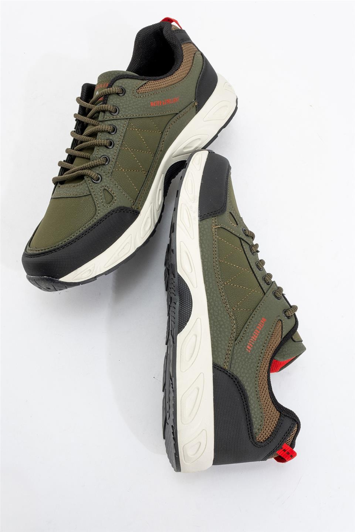 Erkek Kışlık Rahat Comfort Spor Ayakkkabı HAKİ - VİZON - Görsel 7