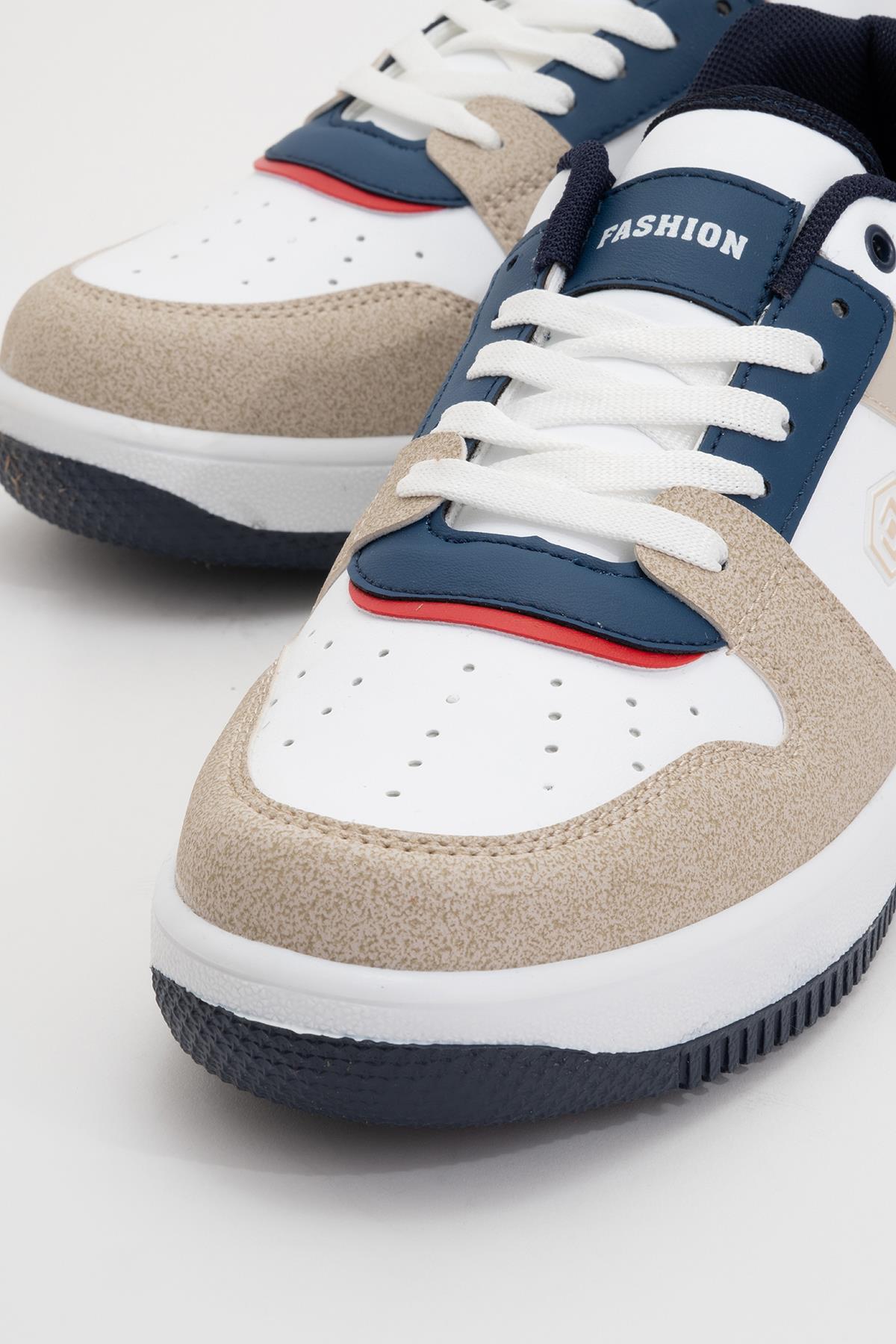 Bağcıklı Erkek Spor Ayakkabı BEYAZ LACİ - Görsel 4