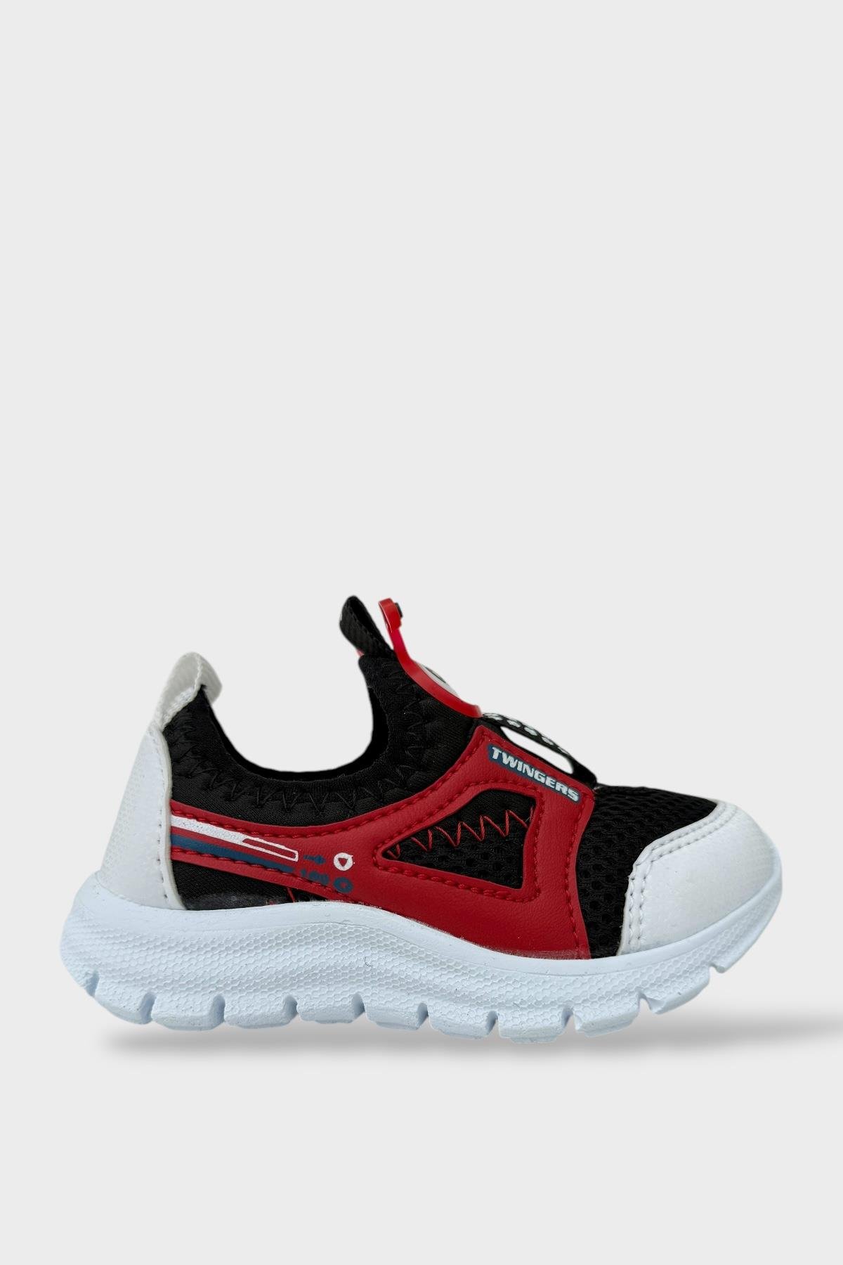 Çocuk Airfile Hafif Taban Kreş Ev Okul Bebe Spor Ayakkabısı KIRMIZI - BEYAZ - Görsel 2