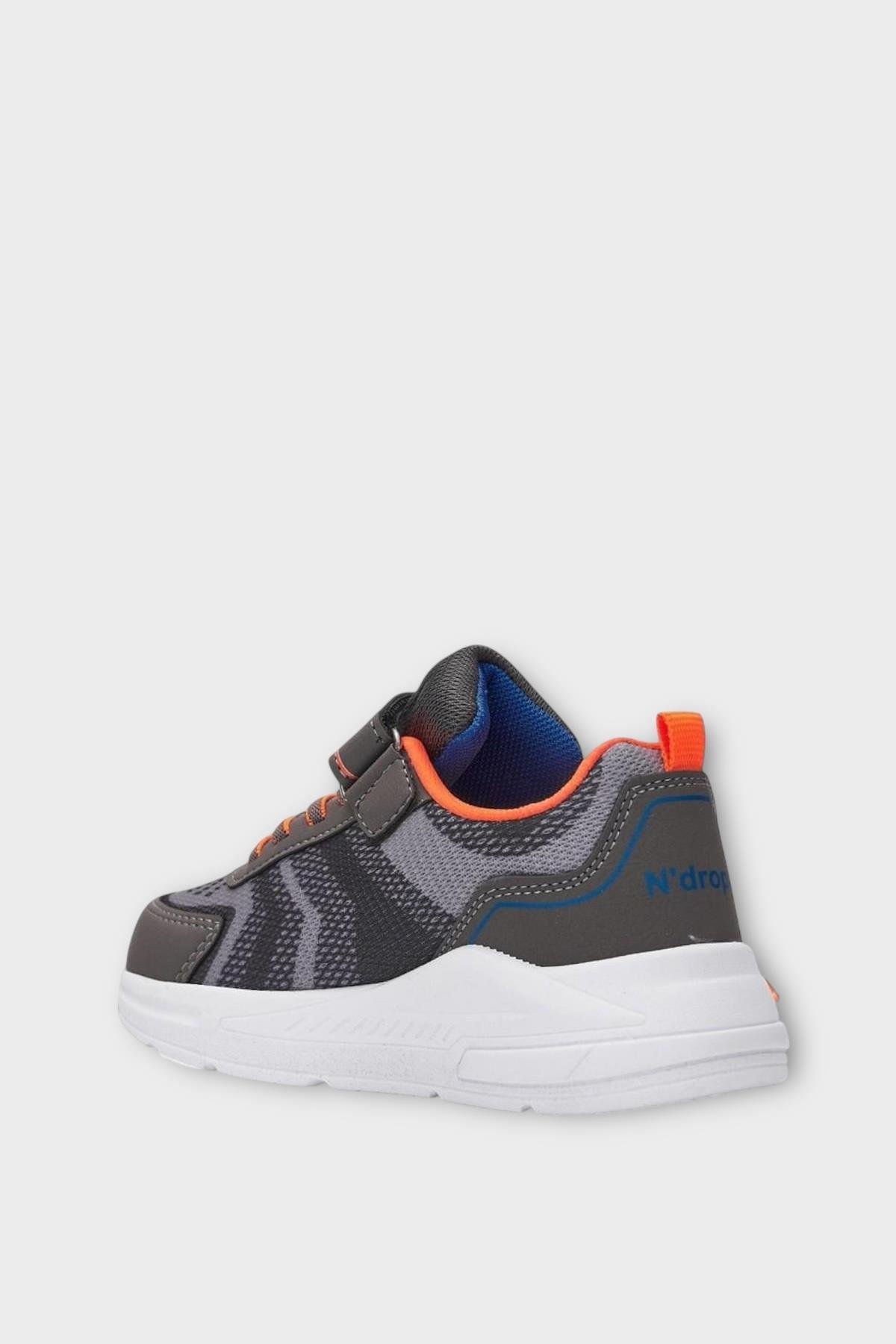 Çocuk Cırtlı Akıllı Bağcık Spor Ayakkabı FÜME - TURUNCU - Görsel 4