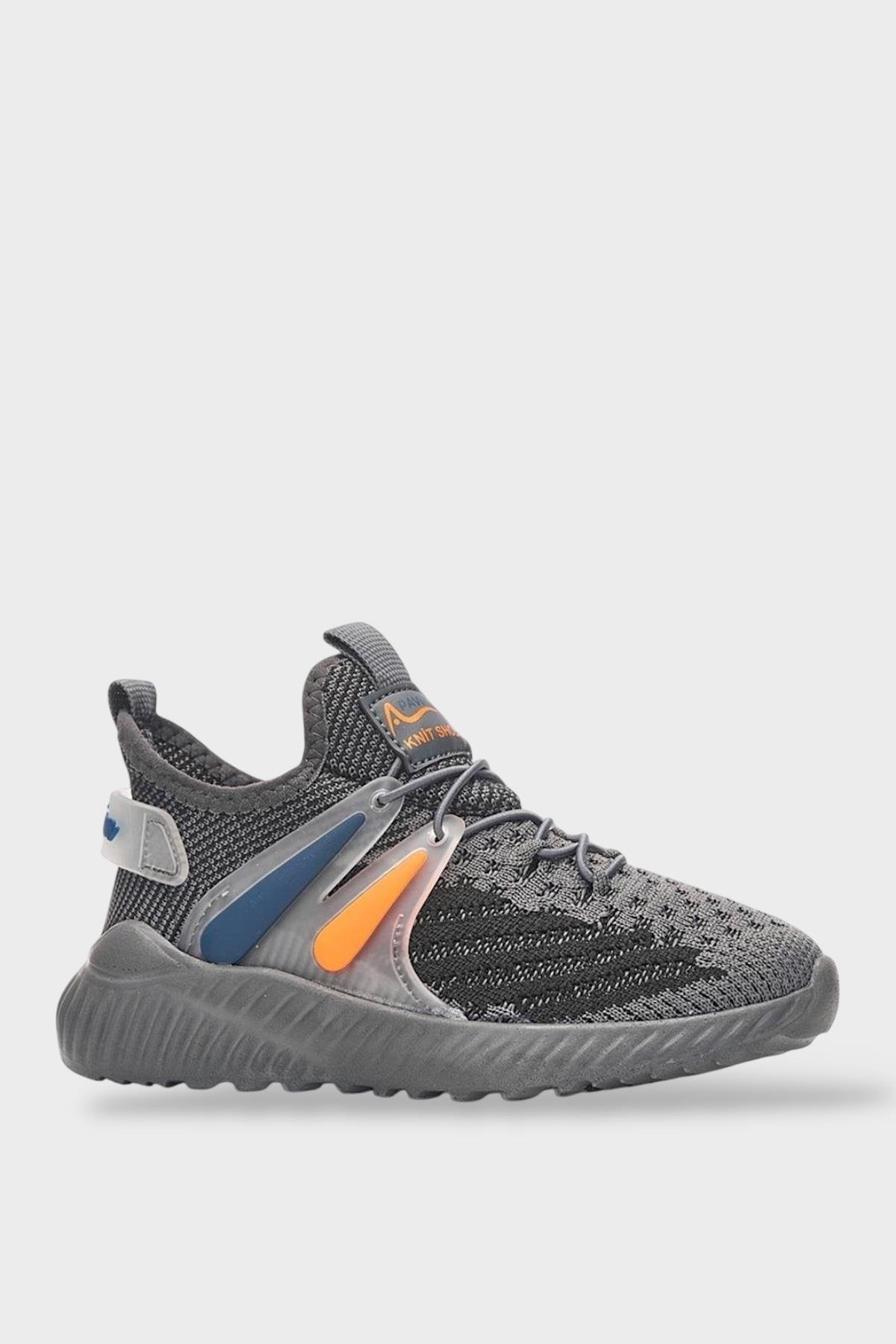 Çocuk Triko Comfort Spor Ayakkabı FÜME - Görsel 2