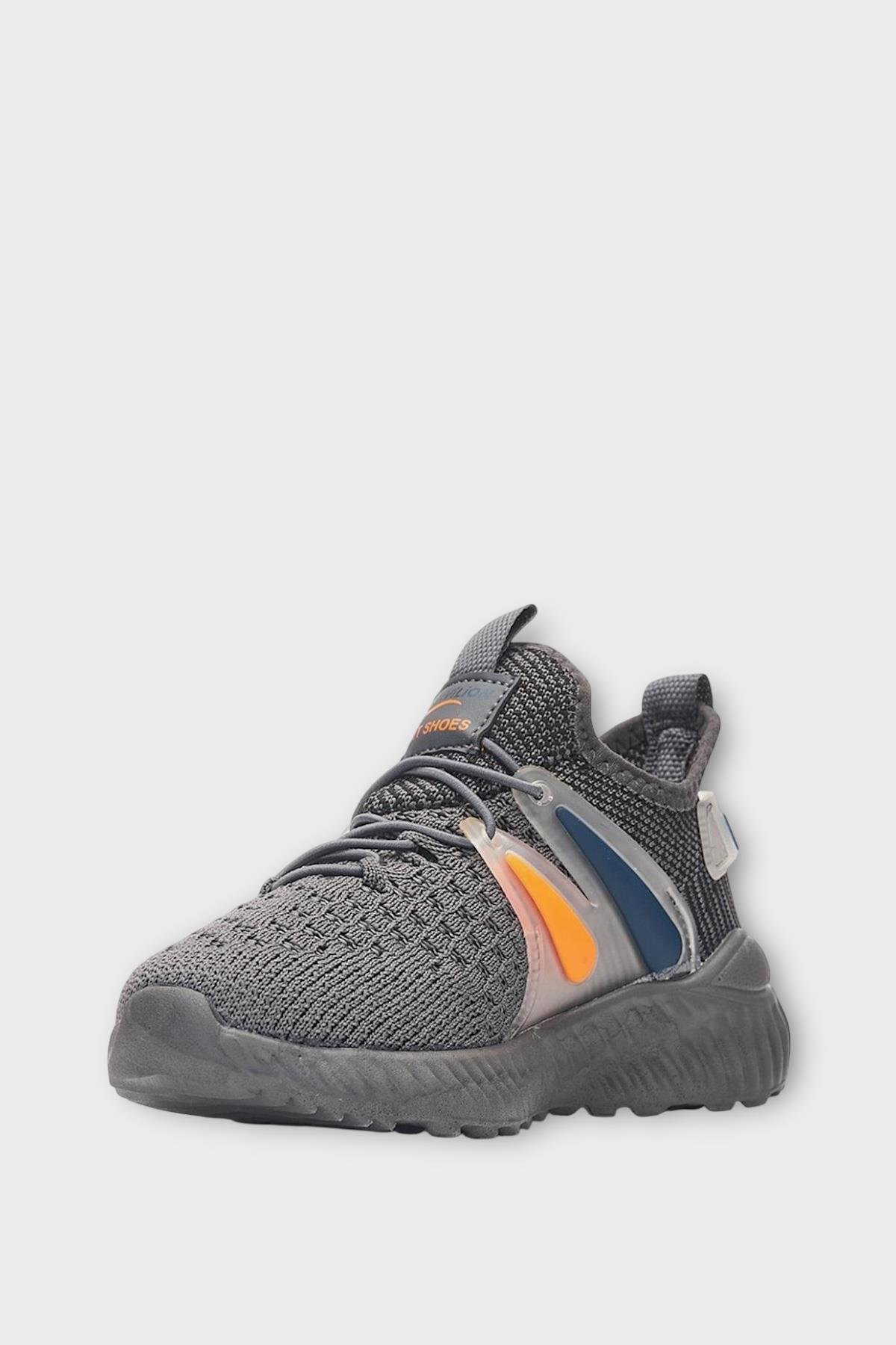 Çocuk Triko Comfort Spor Ayakkabı FÜME - Görsel 3