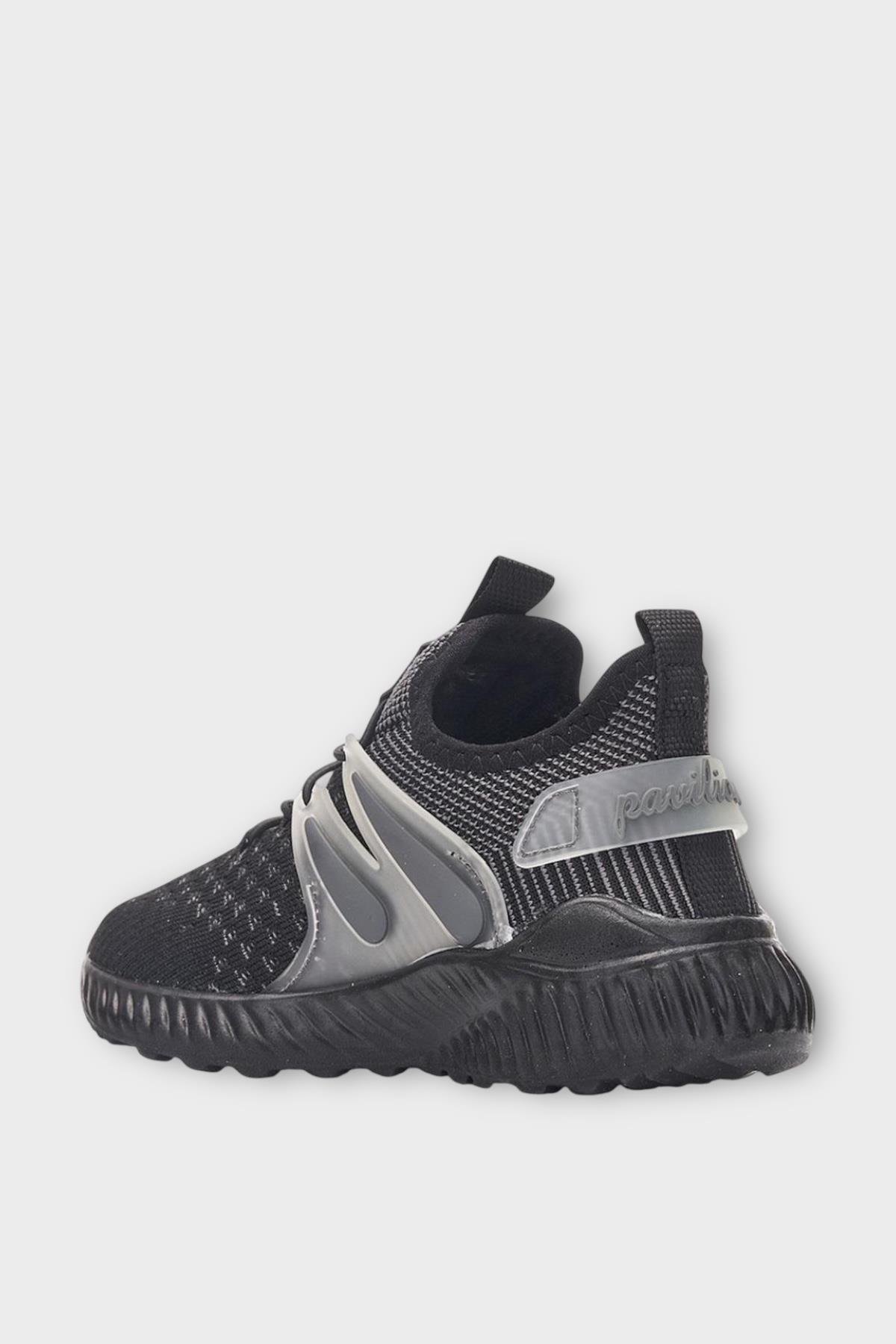 Çocuk Triko Comfort Spor Ayakkabı SİYAH - FÜME - Görsel 4